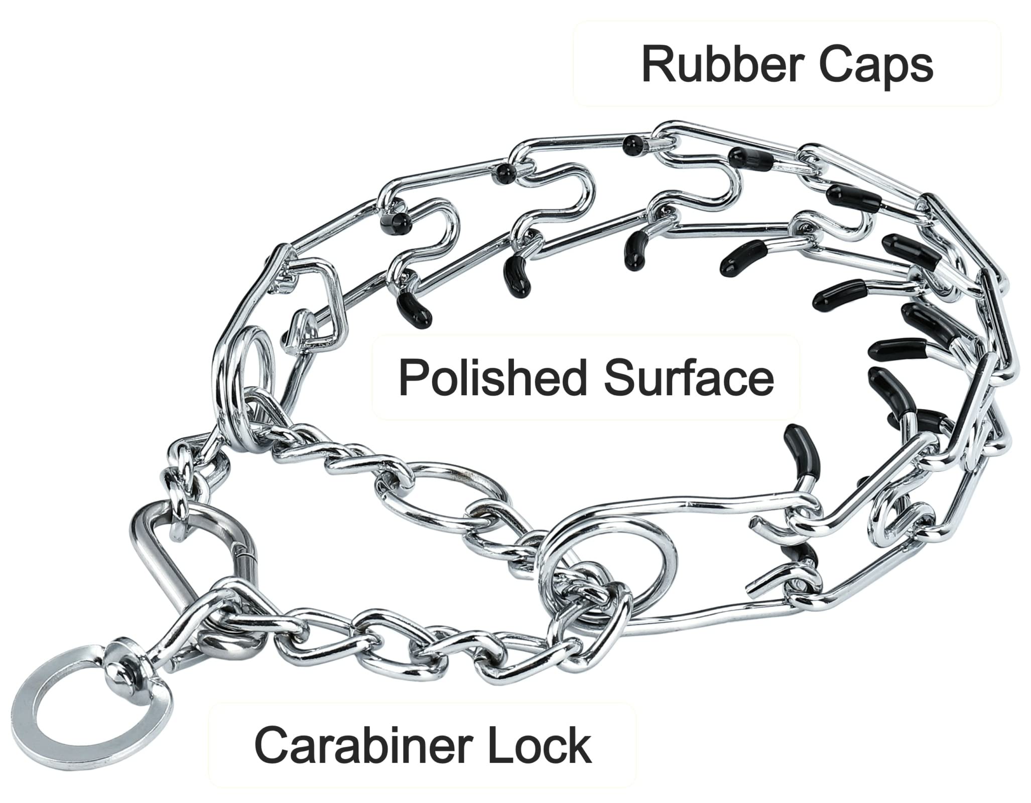 Deyace Dog Pinch Collar, Adjustable Quick Release Choke Training Collar, Stainless Steel Prong Collar For Large Medium Small Dogs