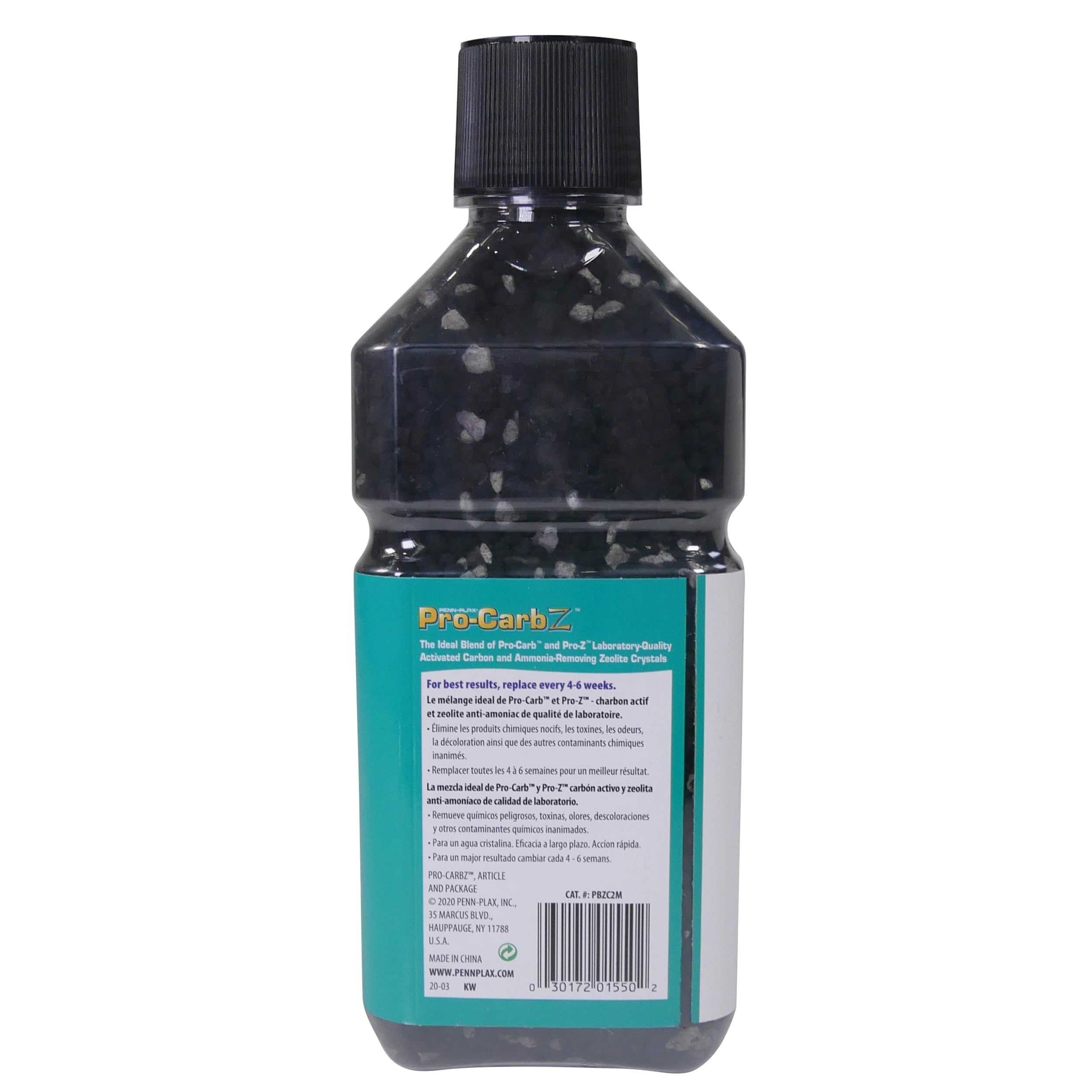 Penn-Plax Pro-Carb Z Contains Activated Carbon And Zeolite For Crystal Clear, Healthy Aquarium Water, 34 Ounce, Model:Pbzc2M