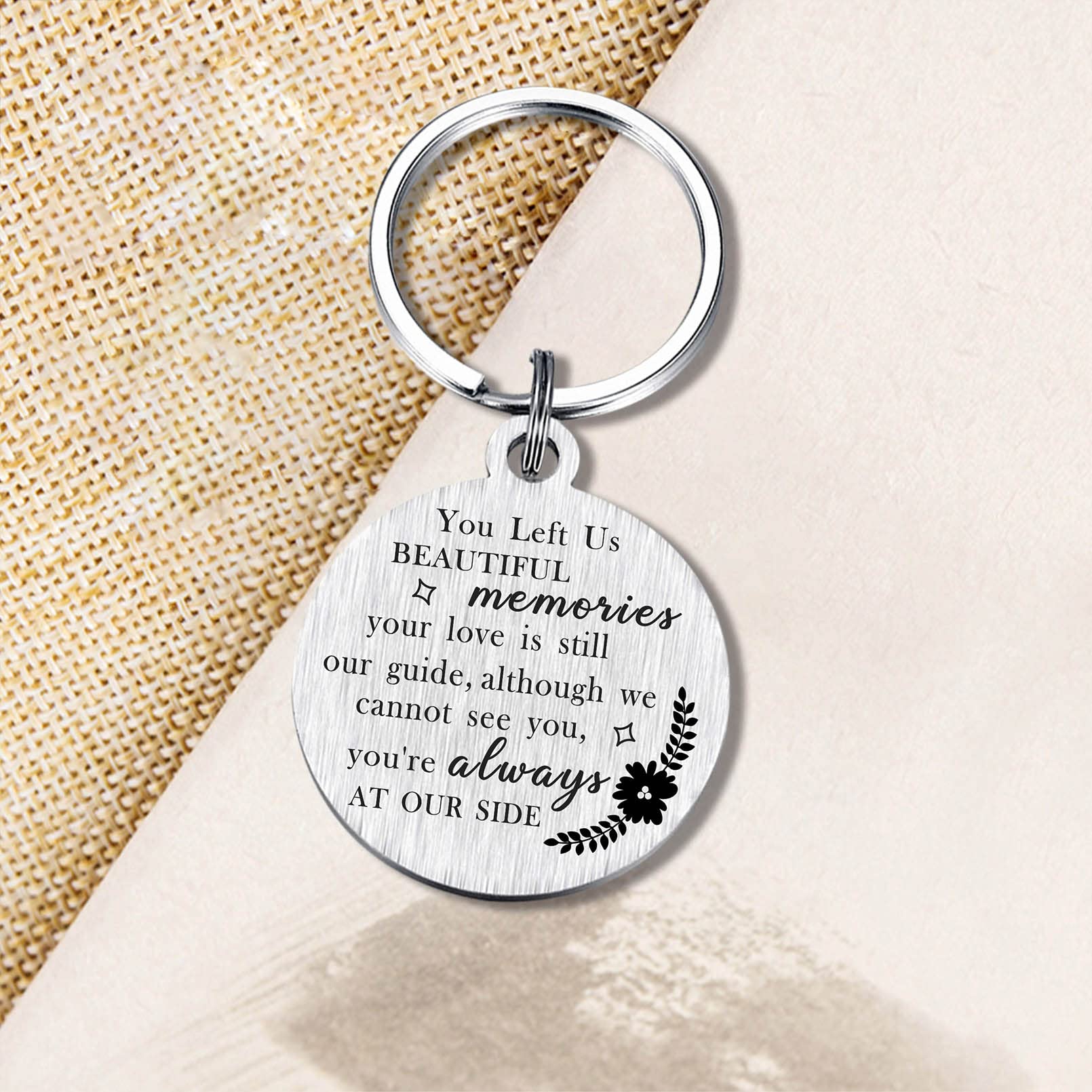 Resdink Bereavement Gifts For Loss Of Grandmother Grandma, Sympathy Keychain For Loss Of Grandmother, Memory Grandma Present