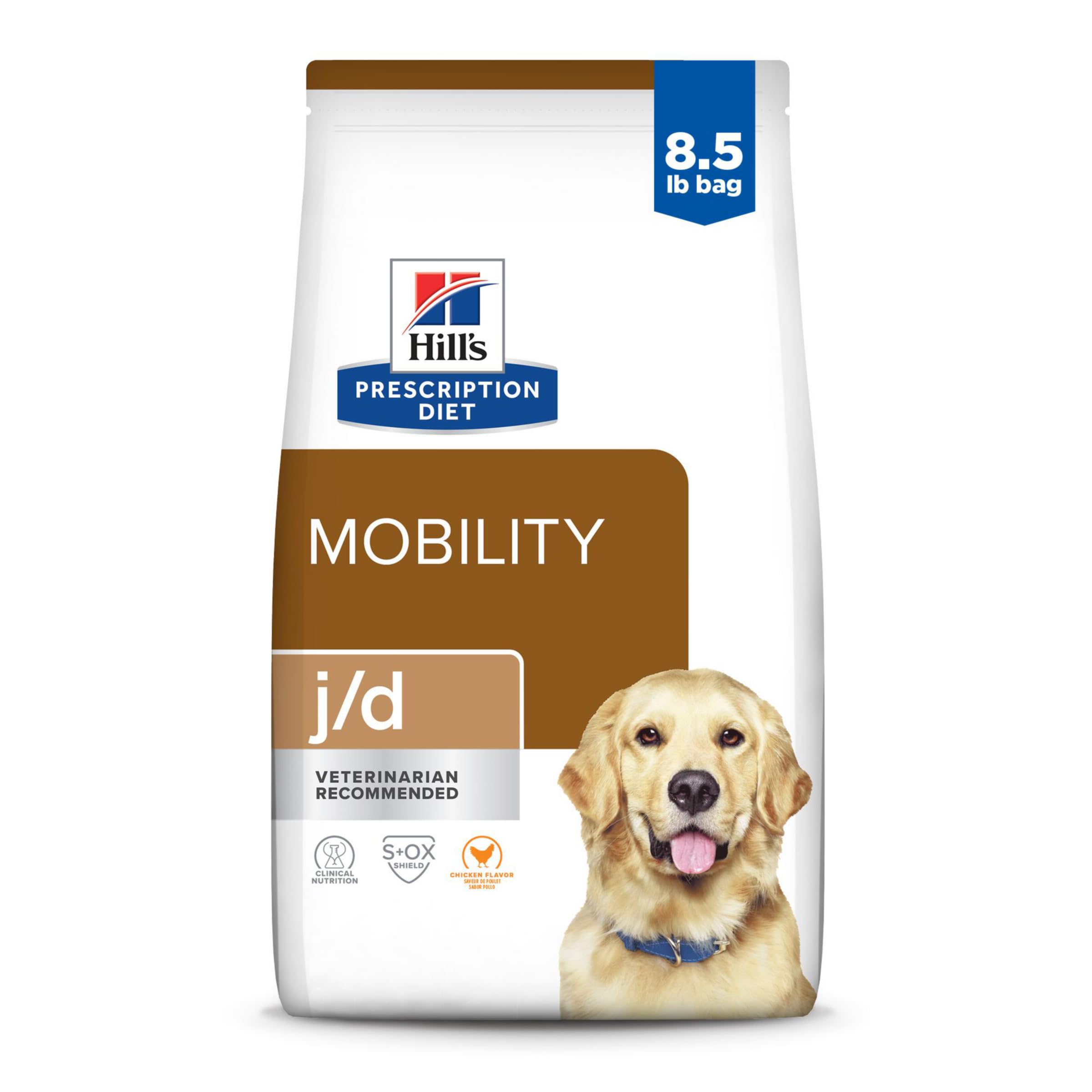 Hills Prescription Diet j/d Joint Care Chicken Flavor Dry Dog Food, Veterinary Diet, 8.5 lb. Bag