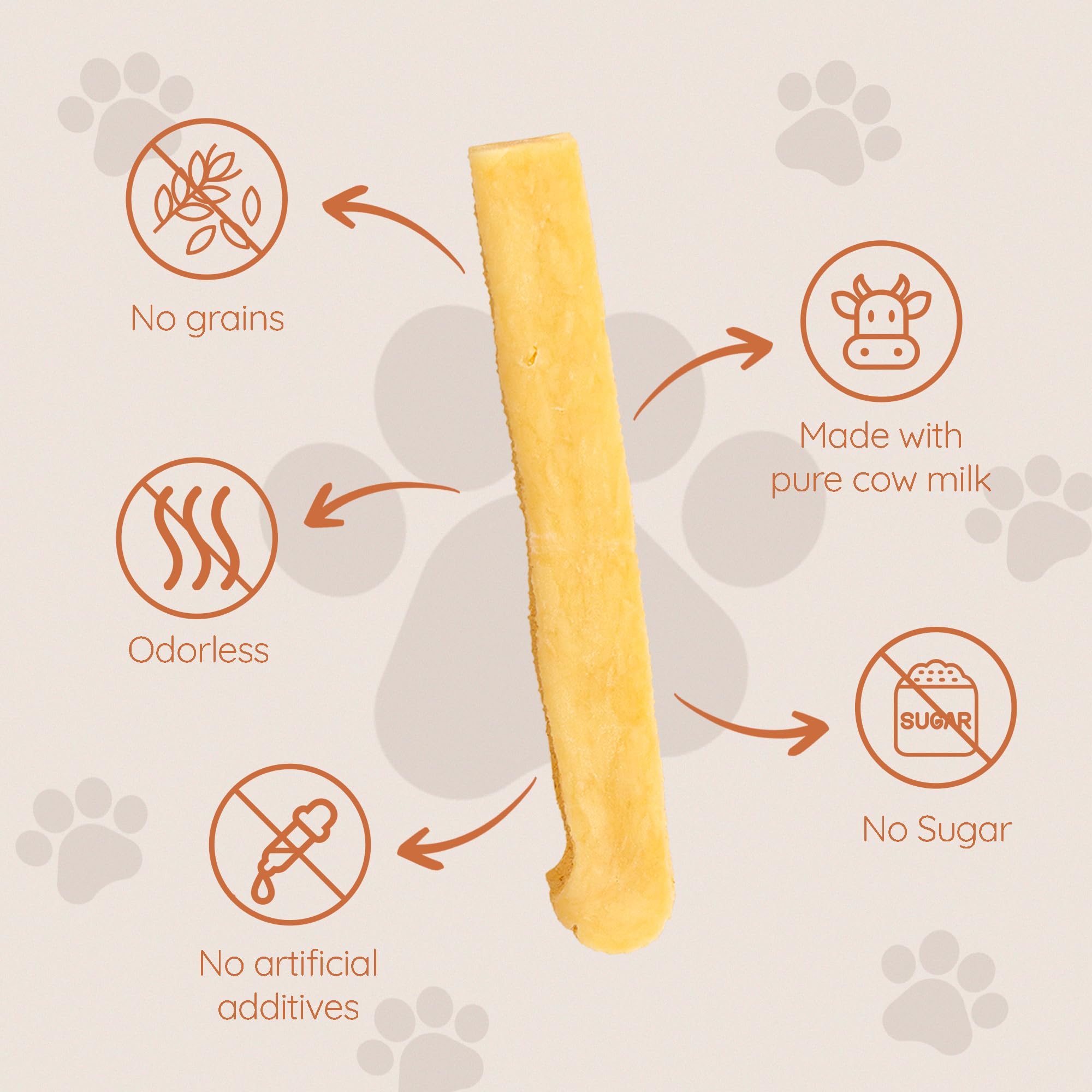 Wildfang Natural Yak Chews for Dogs, Hard Yak Cheese Dog Chews from Cow Milk - 1 Pack Cheese Yak Chews for Large Dogs & Small Do