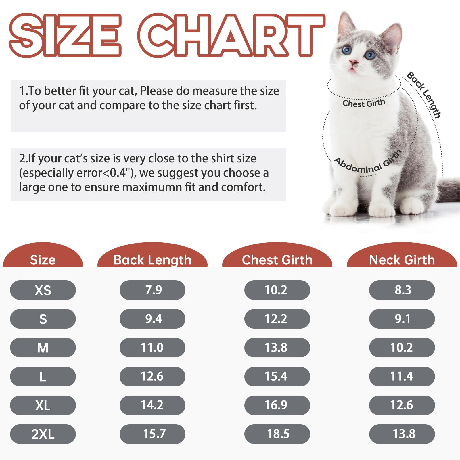 Qbleev Cat Pajamas For Cats Only, Sticky Hair Cat Clothes, Cat Onesie For Cats After Surgery Female Male, Surgical Cat Recovery
