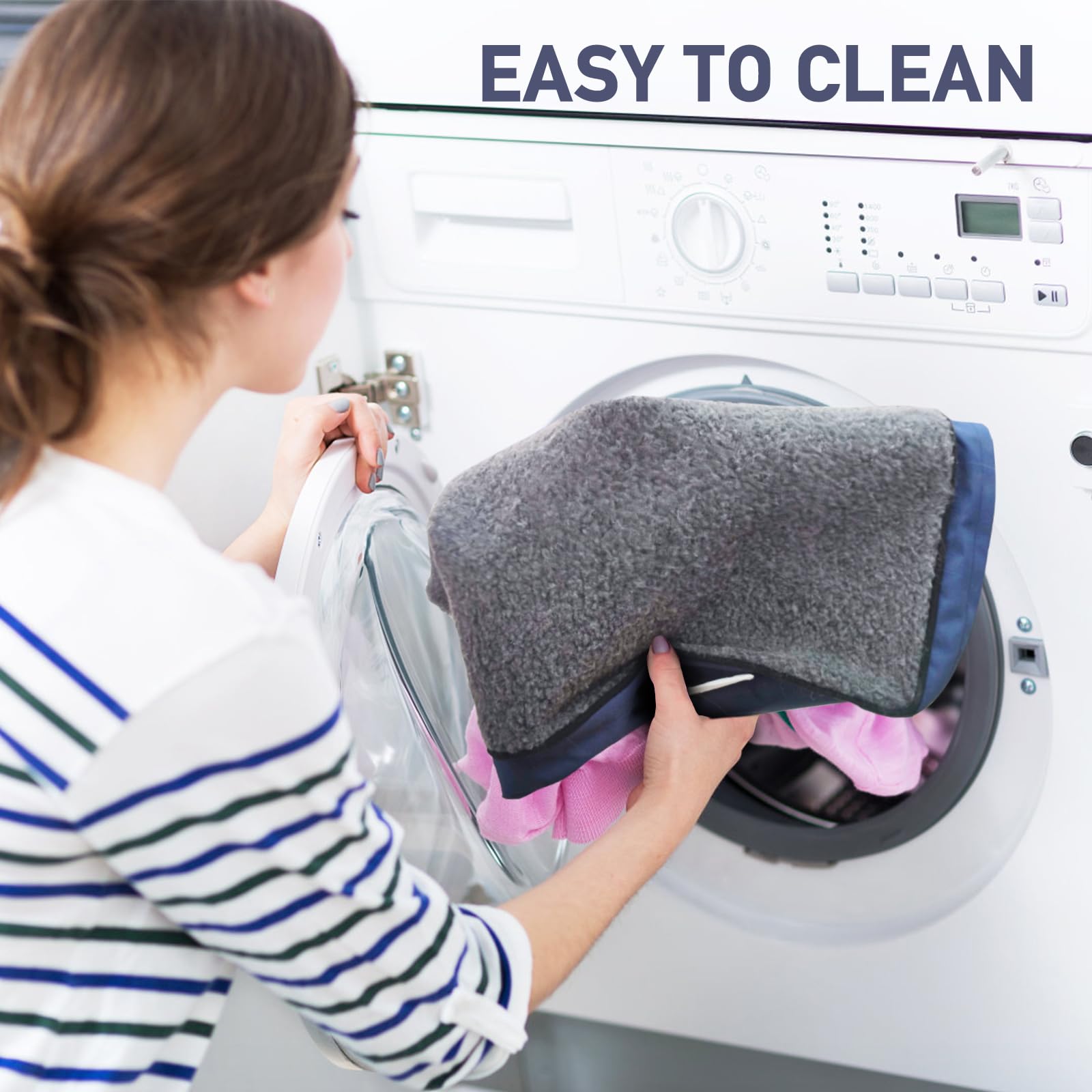 Marunda Outdoor Pet Heating Pad For Dogs & Cats - 100% Waterproof Memory Foam Outdoor Heated Cat Bed With Double Built-In Autothermostat - Heated Pet Bed For Outside Animals (23 X 20 Inch, Heated)