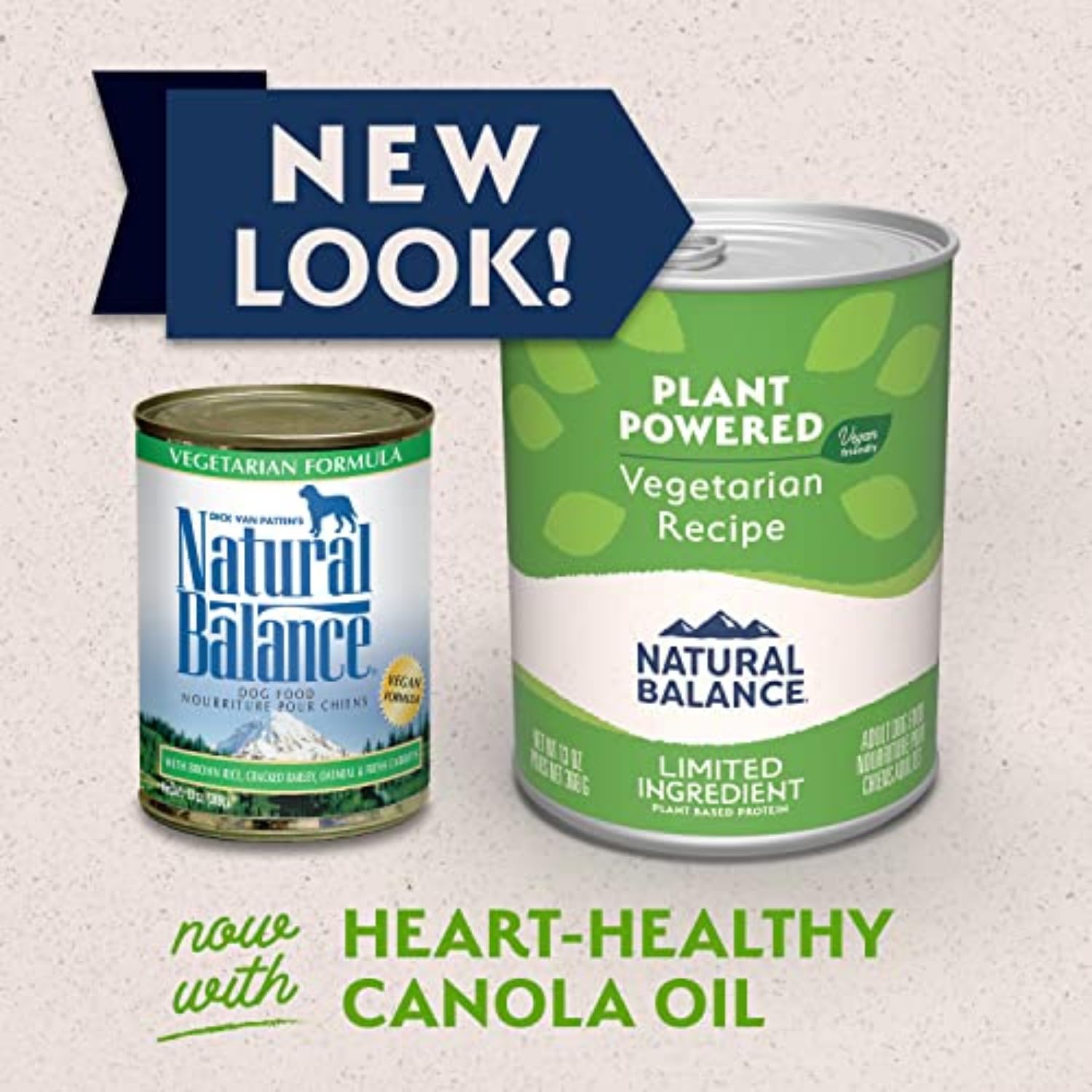 Natural Balance Limited Ingredient Adult Wet Canned Dog Food with Vegan Plant Based Protein and Healthy Grains, Vegetarian Recip