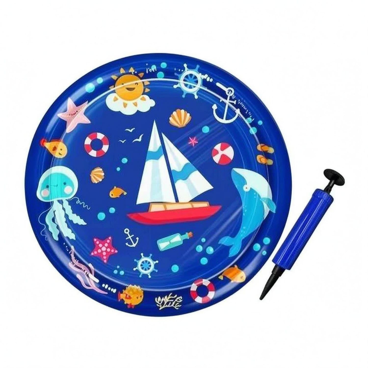 PEXORVA Thickened Inflatable Pet Cooling Mat Raised Rim WaterFilled Cooling Mat for Summer Use