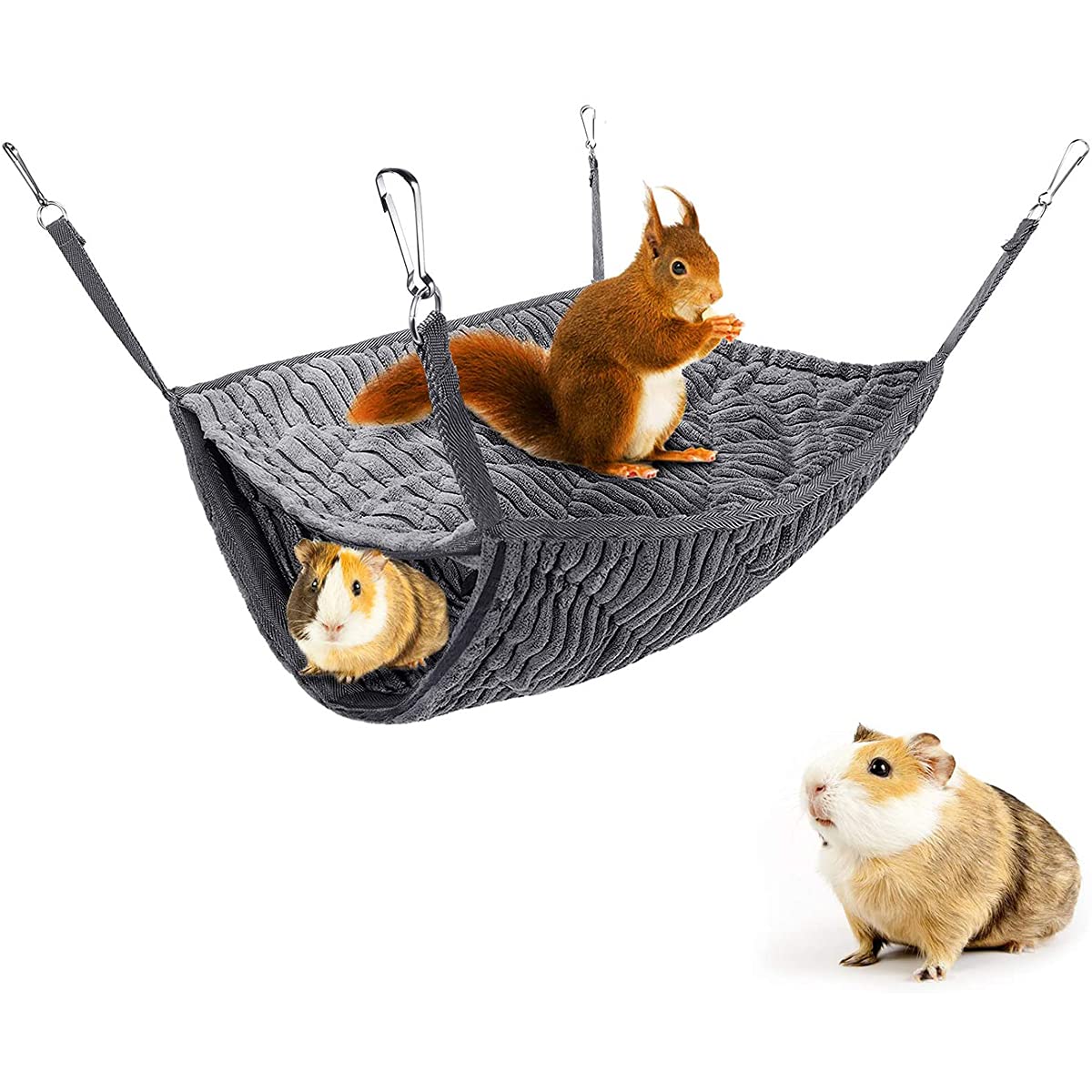 Small Animal Bunk Bed Ferret Hammock Pet Rat Cage Hammock Sleep Bed Play Platform Tunnel Hamster Cage Accessories Hanging Hideou