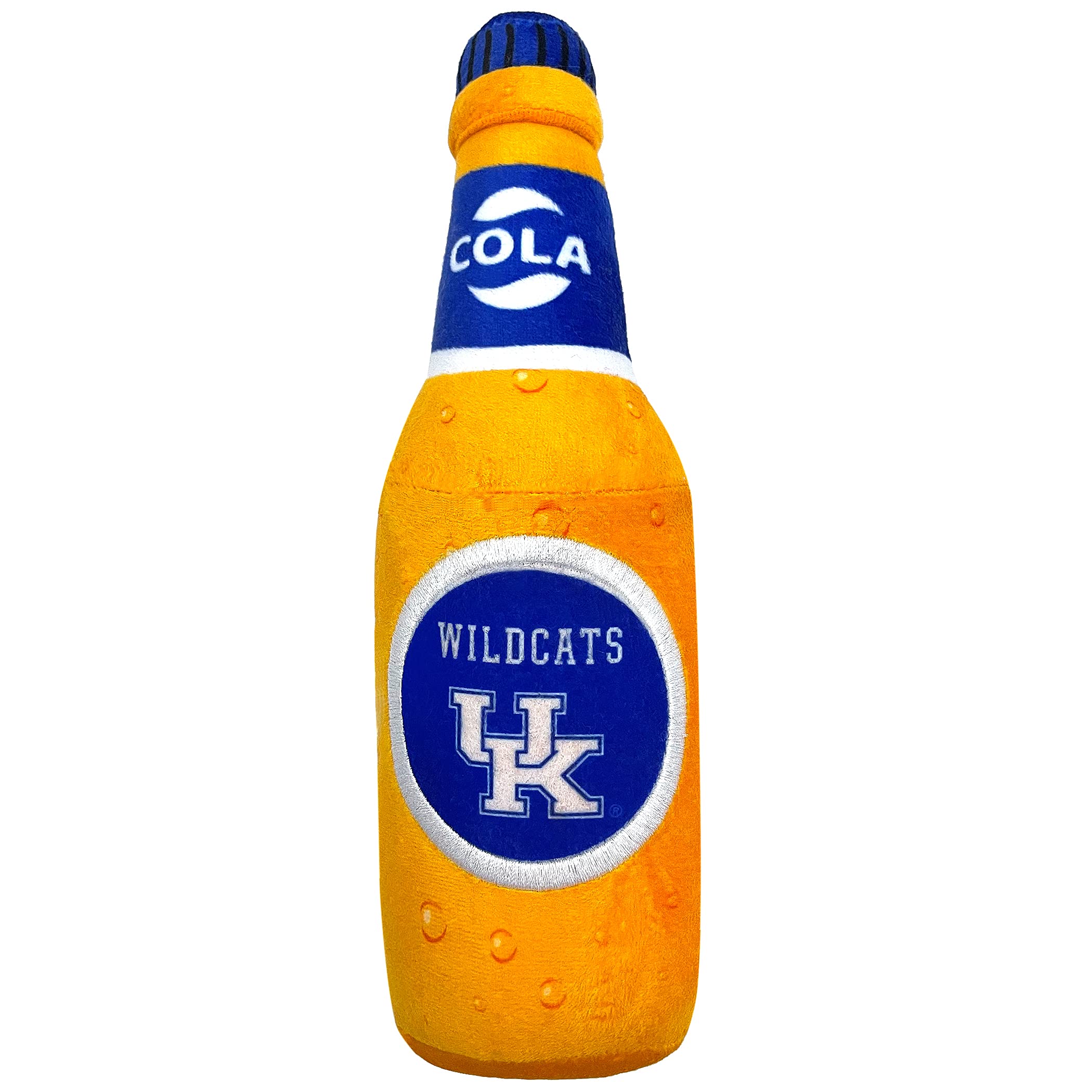 Pets First Ncaa Kentucky Wildcats Beer Bottle Plush Dog & Cat Squeak Toy- Cutest Stadium Soda Bottle Snack Plush Toy For Dogs & 