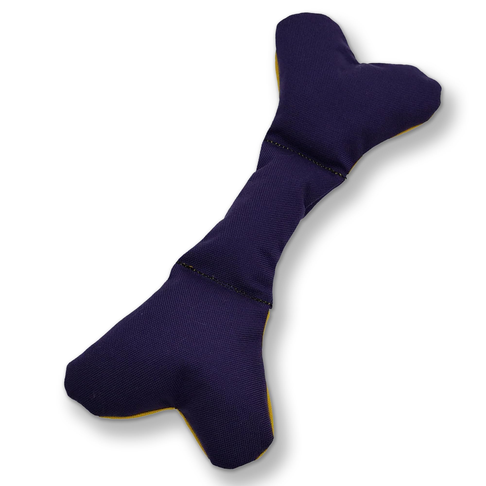 American Dog Da Bone - Durable Fetch Dog Toy Made In Usa From Pet-Safe, Machine-Washable 1000D Nylon Material With Squeaker For