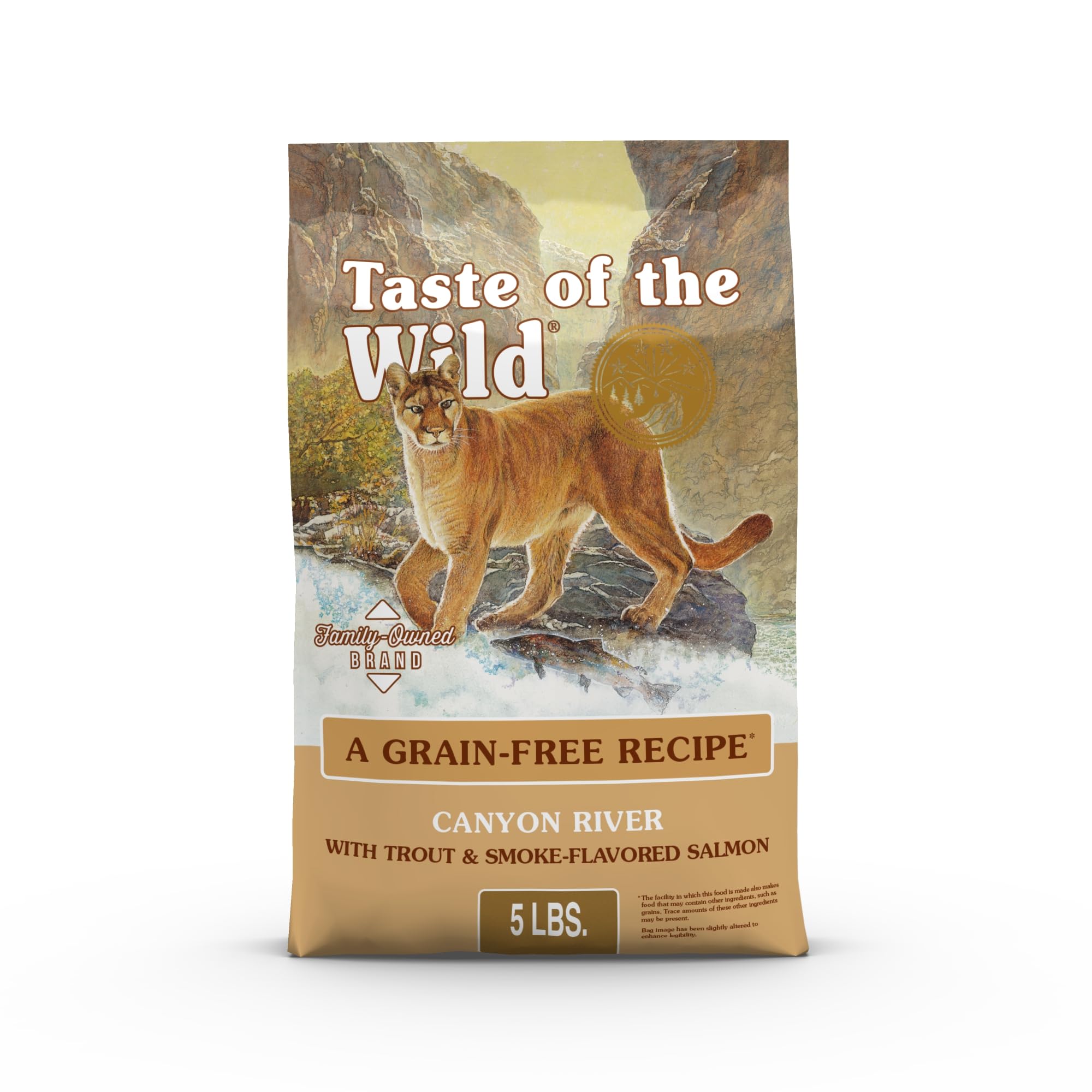 Taste Of The Wild Canyon River Grain-Free Dry Cat Food With Trout & Smoke-Flavored Salmon 5lb (Pack of 1)