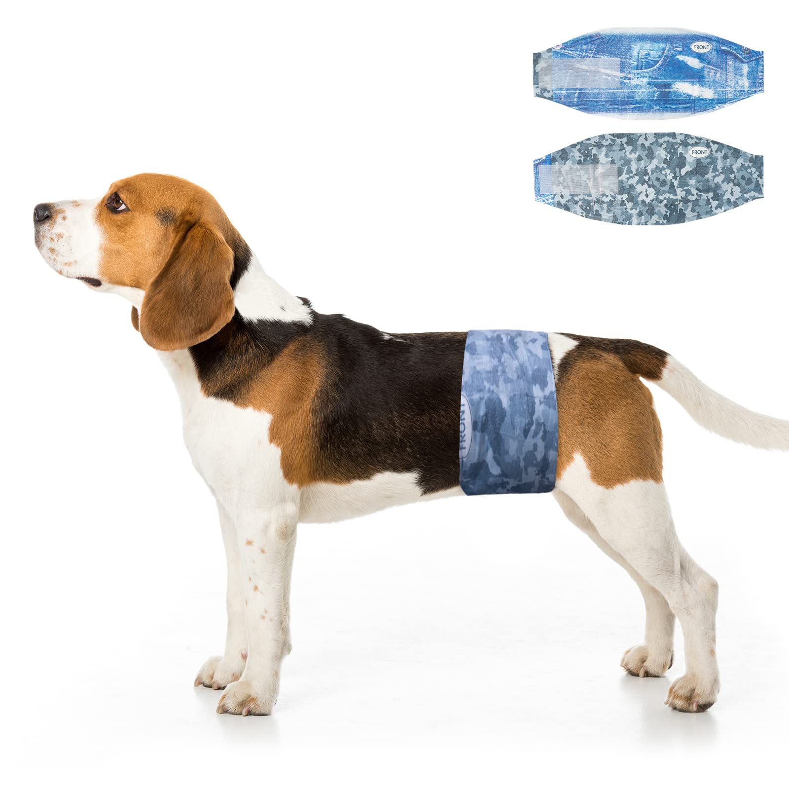 Dono Dog Diapers Male Disposable Male Dog Wraps, 48 Count Wider Doggie Puppy Diapers, Male Belly Bands, Super Absorbent, Leak-Pr