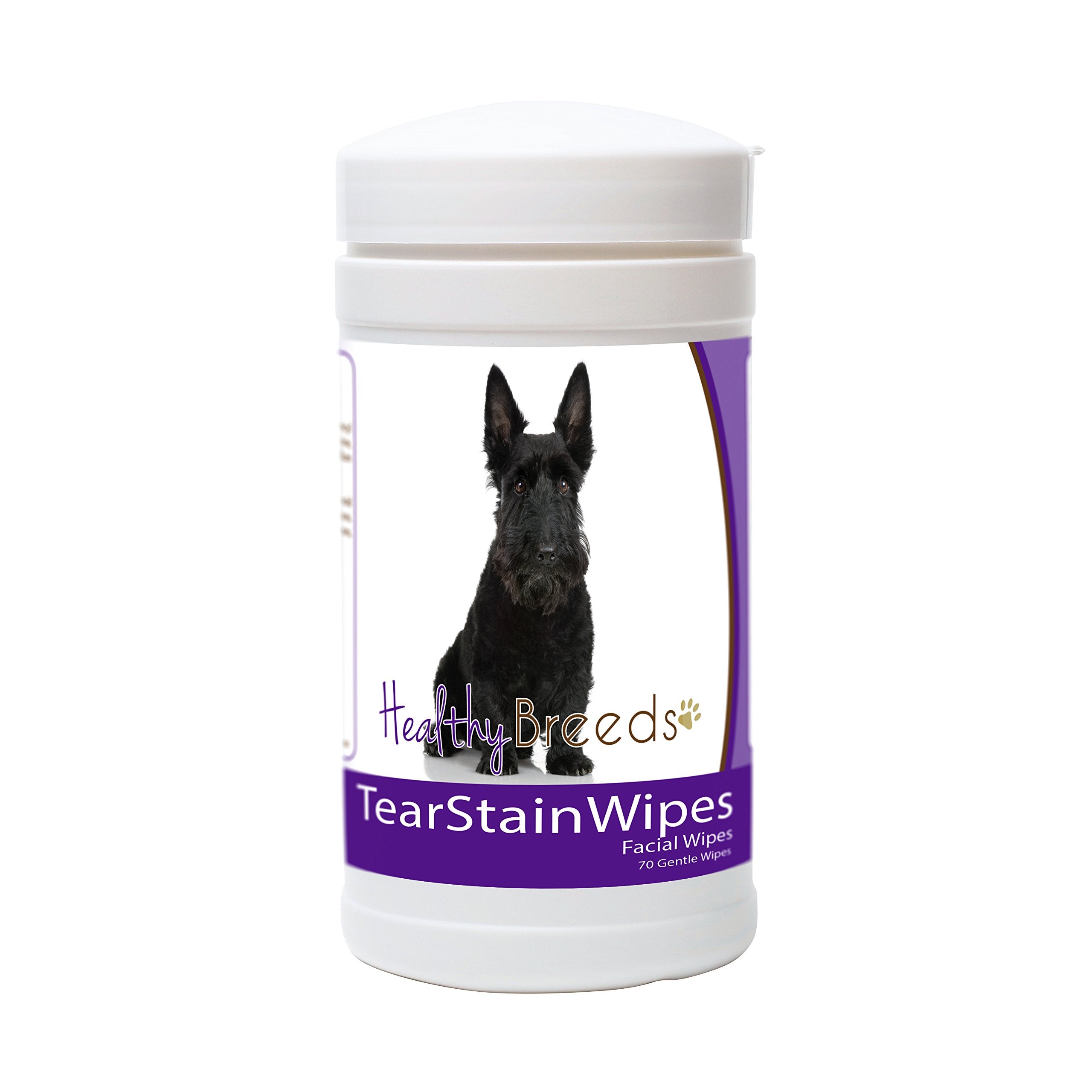 Healthy Breeds Scottish Terrier Tear Stain Wipes 70 Count