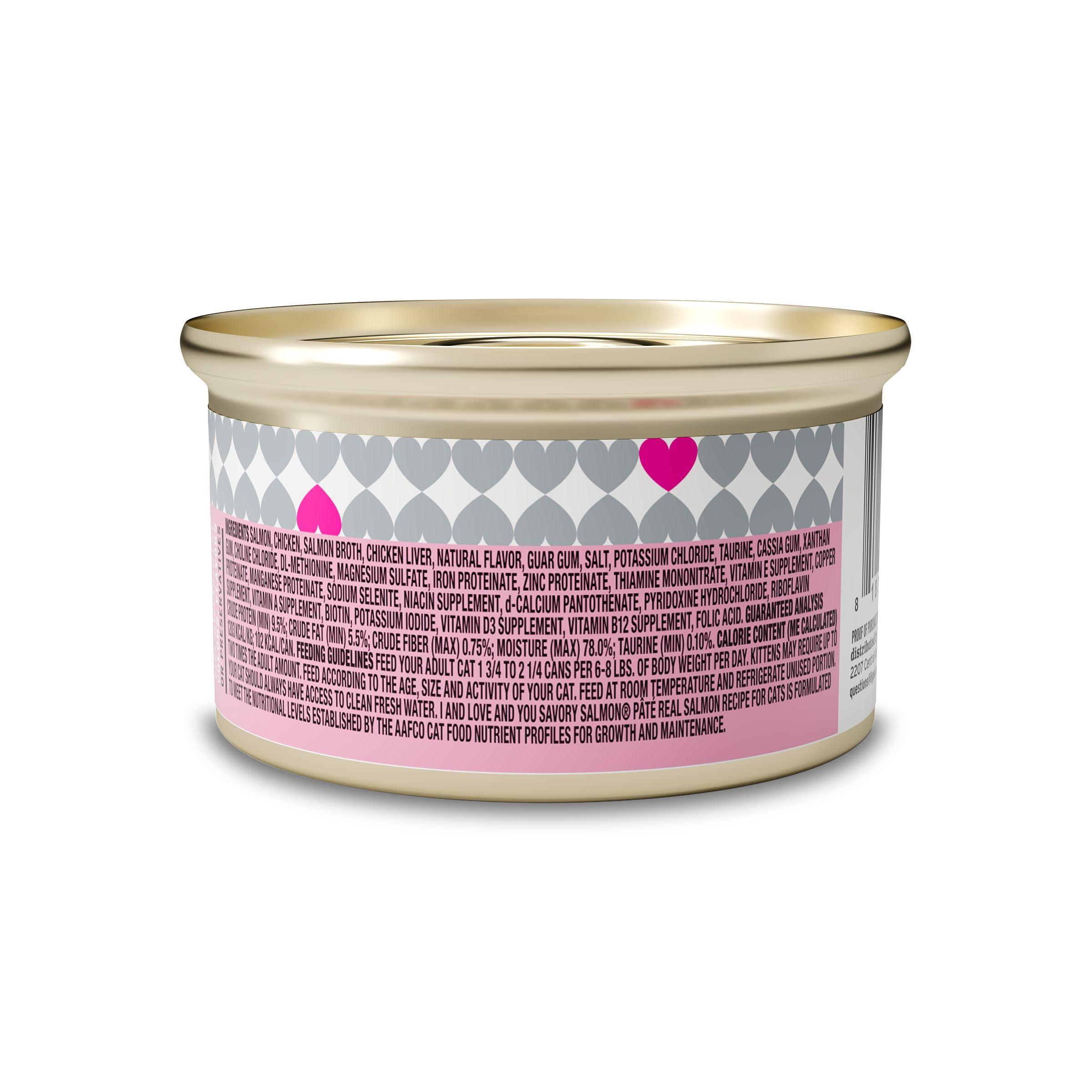 I and love and you Wet Cat Food - Savory Salmon Pt   - Salmon Recipe, Grain Free, Filler Free, 3oz Pack of 24 Cans