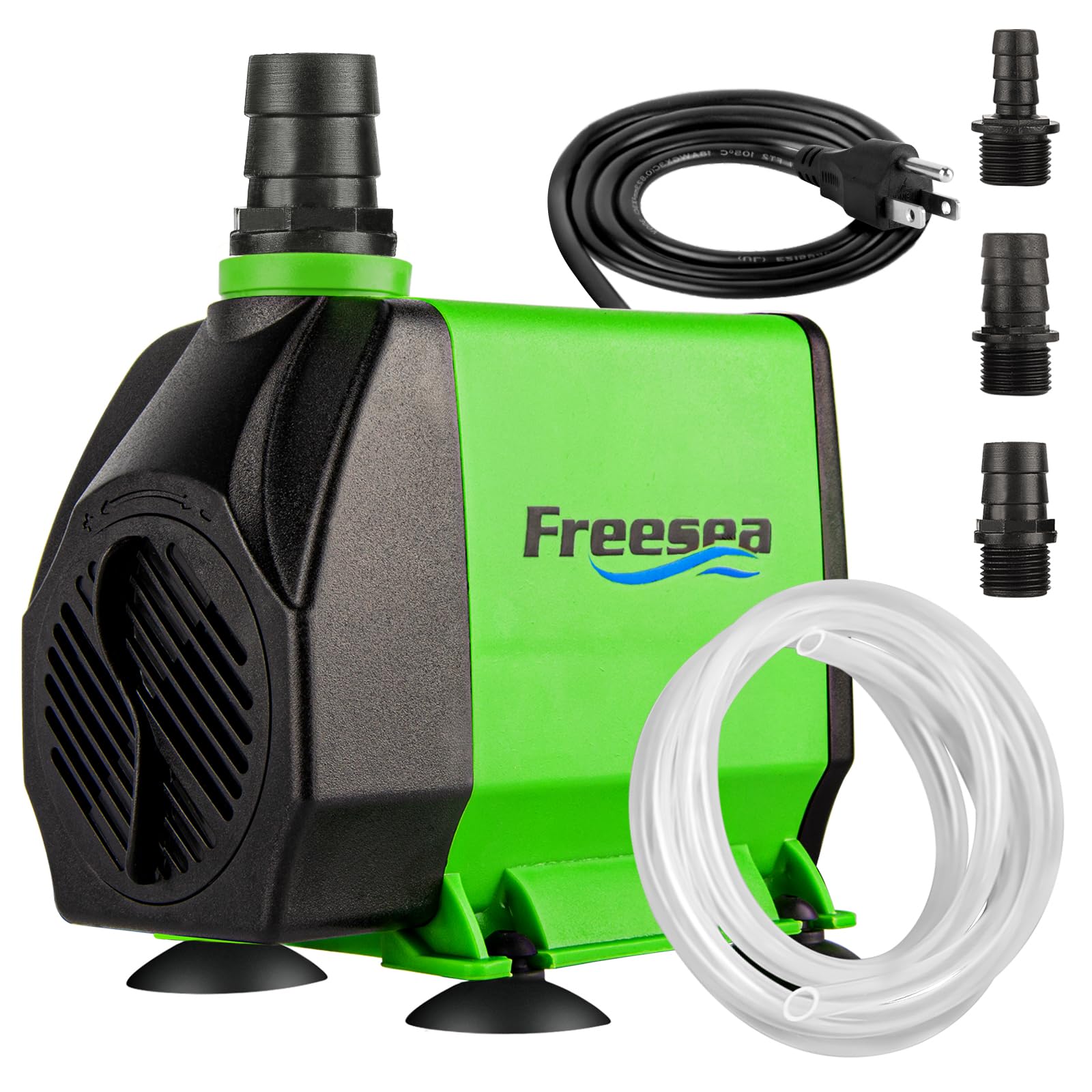 FREESEA Pond Submersible Water Pump: 1050GPH 100W Adjustable Ultra Quiet Fountain Pump with 6.5ft Tubing for Aquarium Fish Tank 