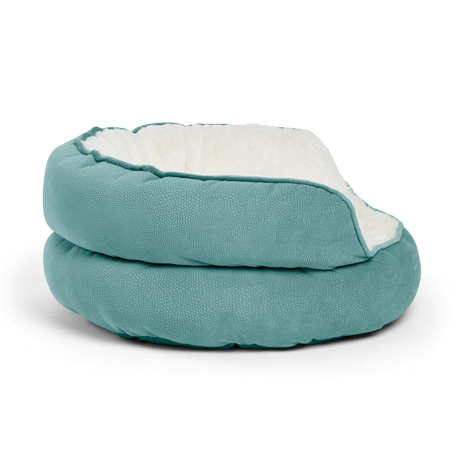 Best Friends By Sheri Throne High Bolster Orthopedic Relief Cat And Dog Bed In Mini Tide Pool
