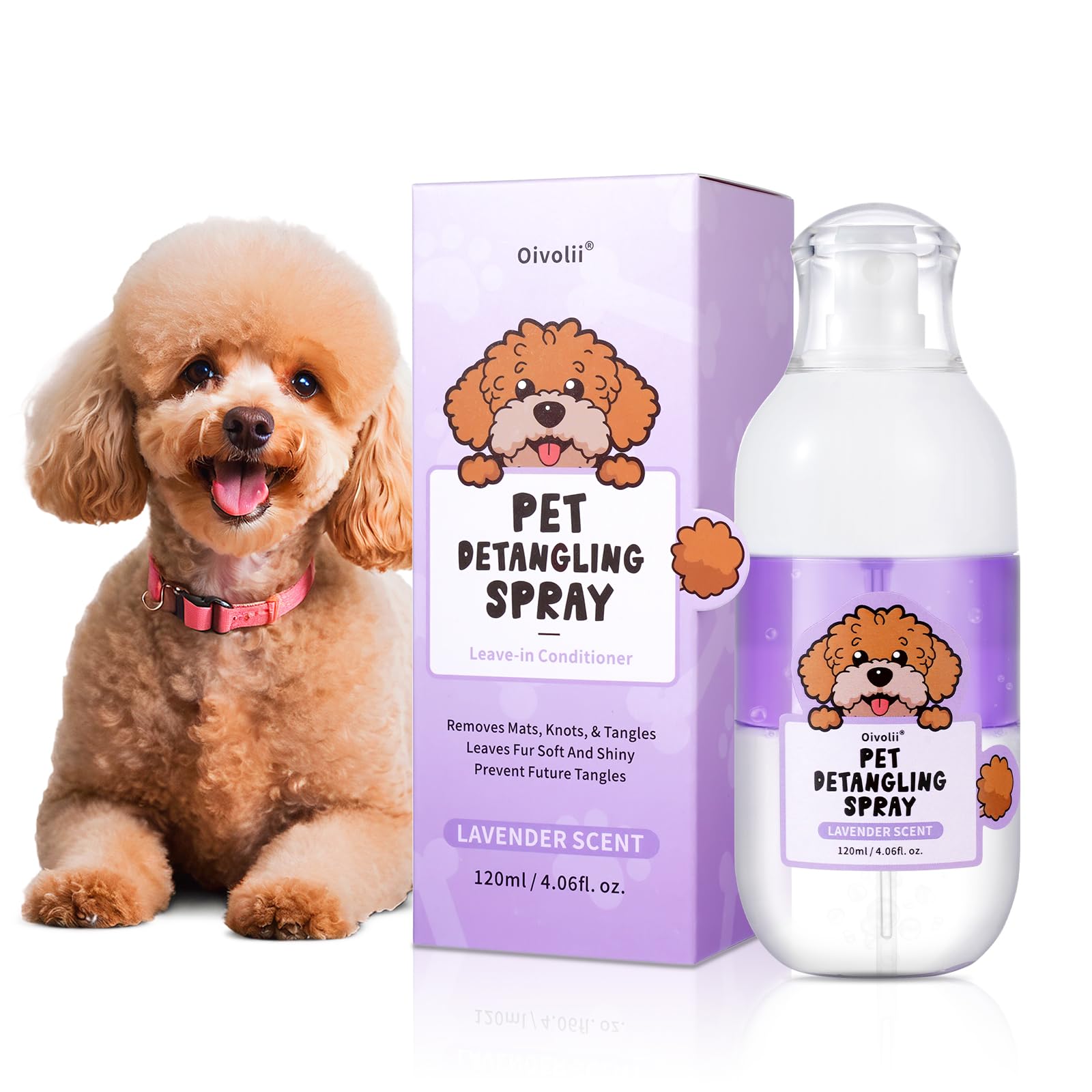 Dog Detangler Spray Dematting, Natural Dog Leave In Conditioner Spray For Grooming And Dogs Mat Removal,Perfect For Doodles & Al
