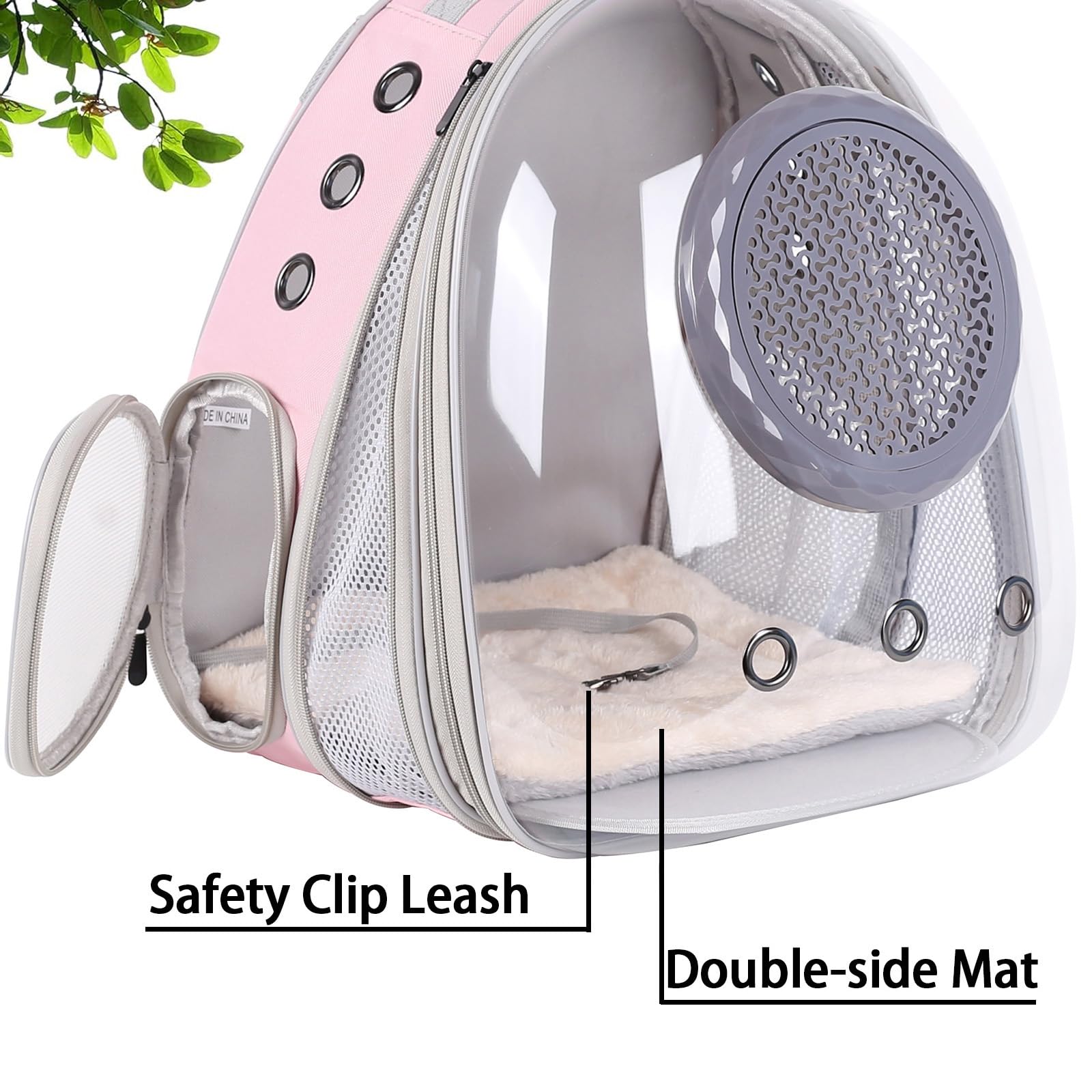 Clear Cat Backpack Carrier, Space Capsule Astronaut Bubble Window With Front Extension To Carry Transport Pet Carrier Backpack F