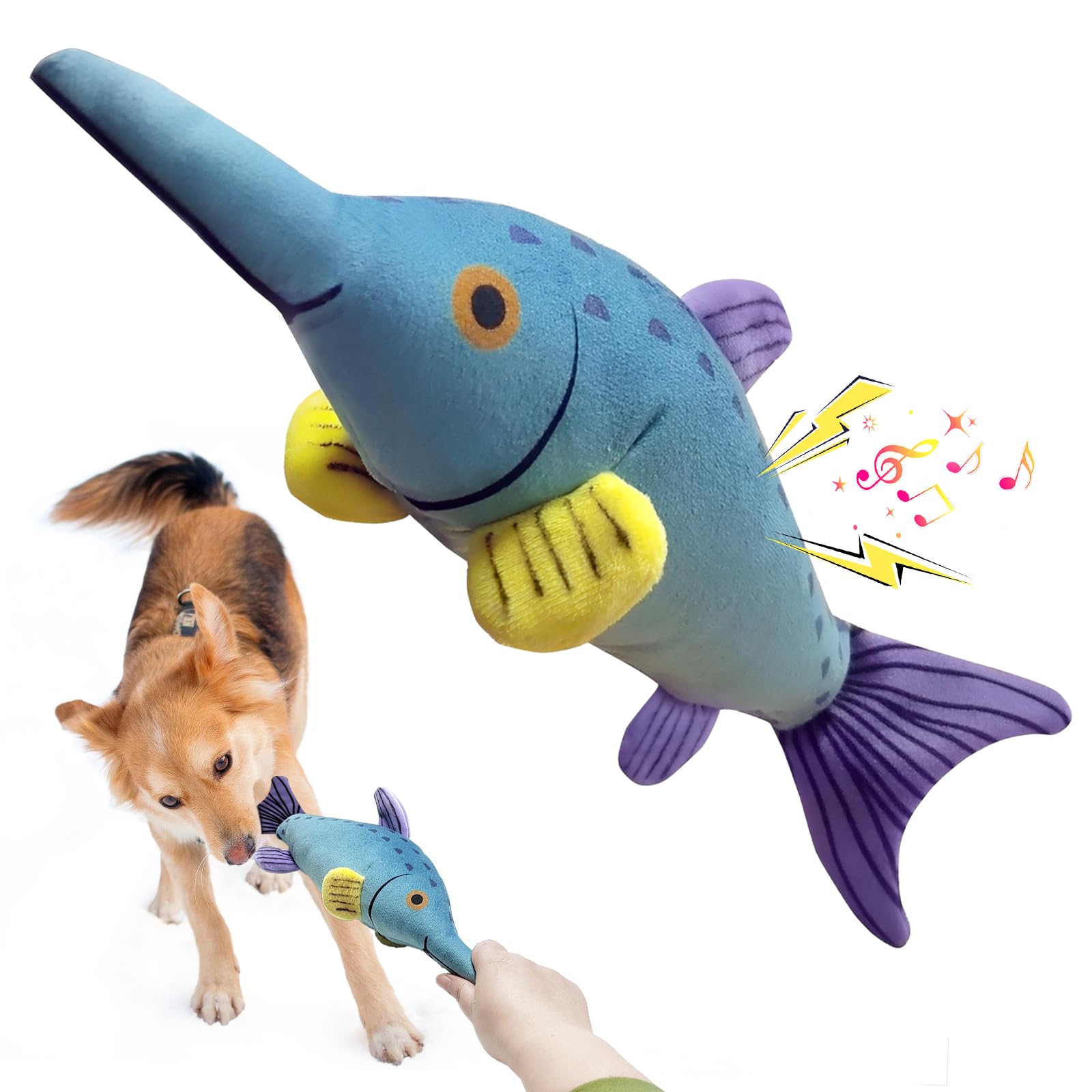 Fuufome Large Squeaky Dog Toys :Plush Soft Dog Chew Toys - Tug of War for Large,Small, Medium,Puppy Breeds-Puppy Toys to Keep Th