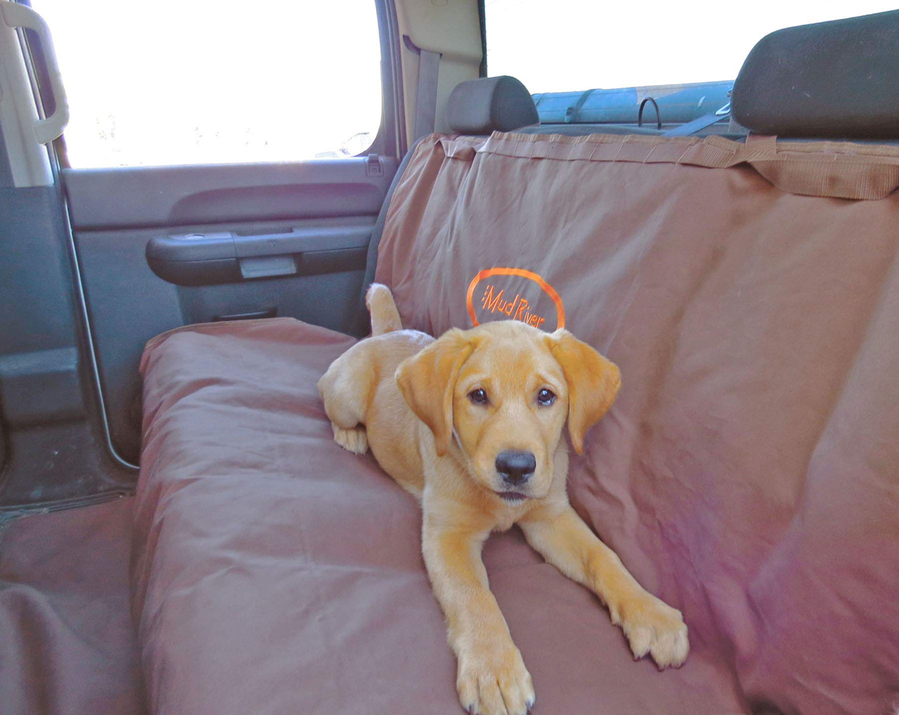 Mudriver Brown Two Barrel Double Seat Cover, Brown, X-Large