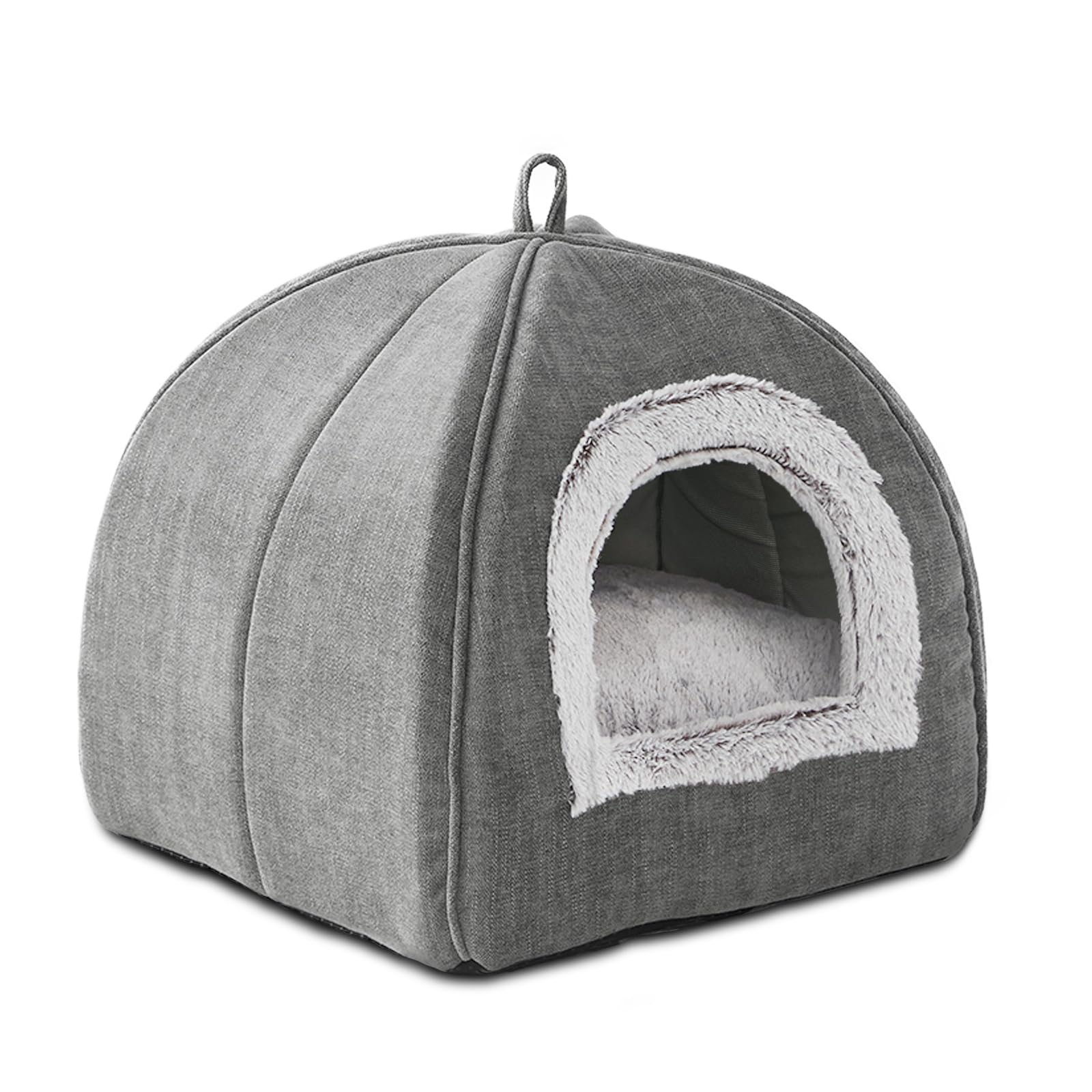 Cat Beds Cave-Cat Beds for Indoor Cats,Kittens and Small Pets,Soft and Warm Cat Tent Bed,Cat House,Cat Teepee,Foldable and Washa