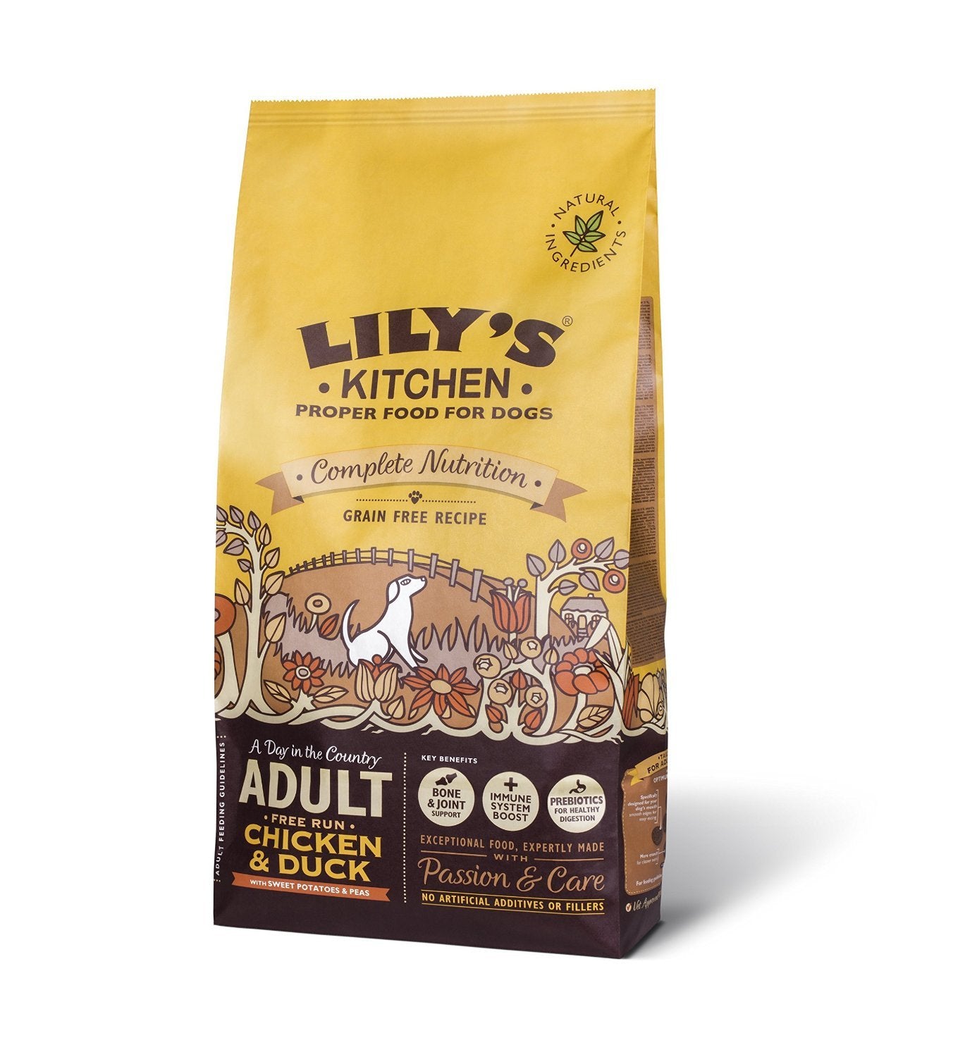 Lilys Kitchen Chicken & Duck Countryside Casserole Natural Grain Free Complete Adult Dry Dog Food 1 kg