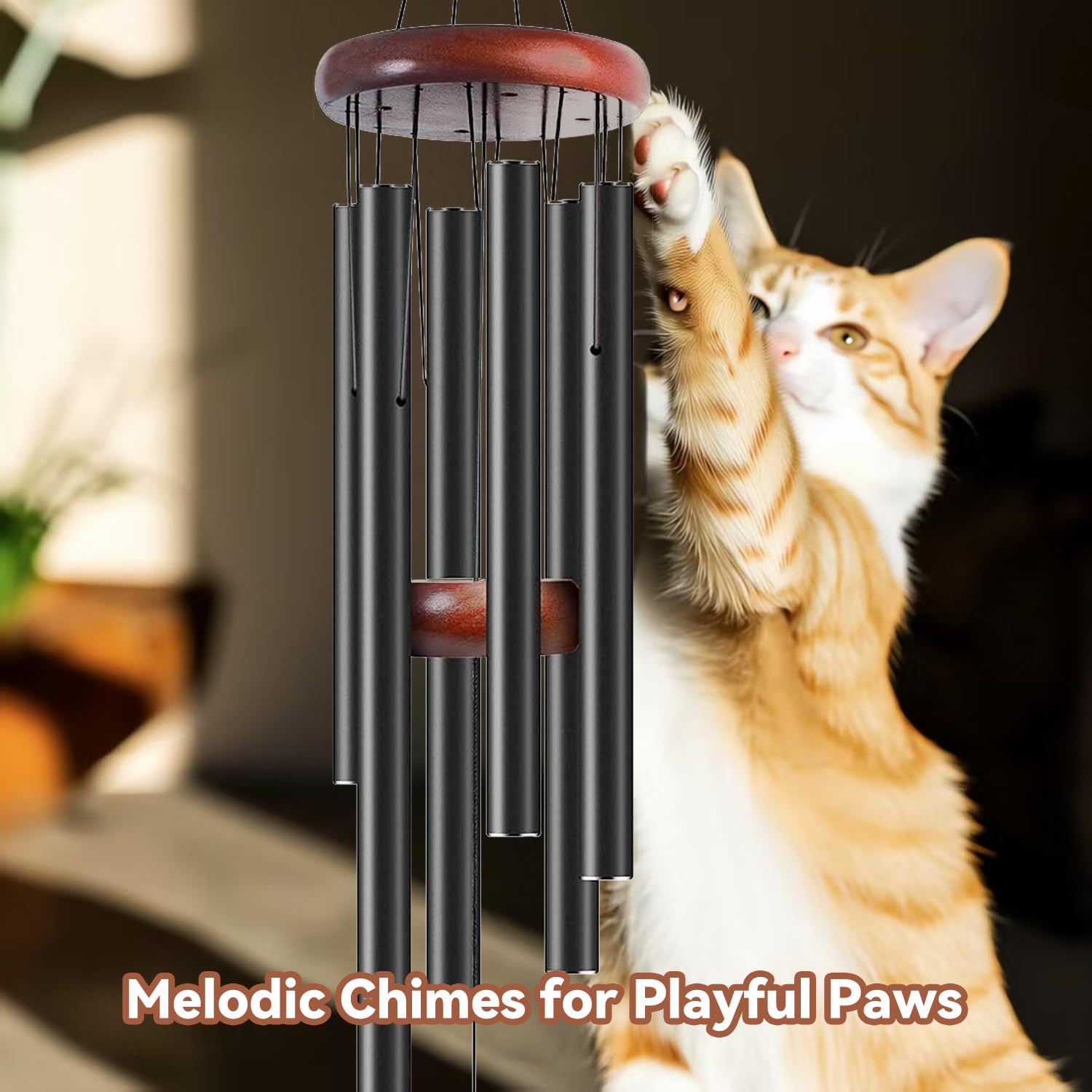 Pet Memorial Wind Chimes, Dog Memorial Gifts - Loss of Dog Sympathy Gift, Pet Passing Away Remembrance Bereavement Gift - in Mem