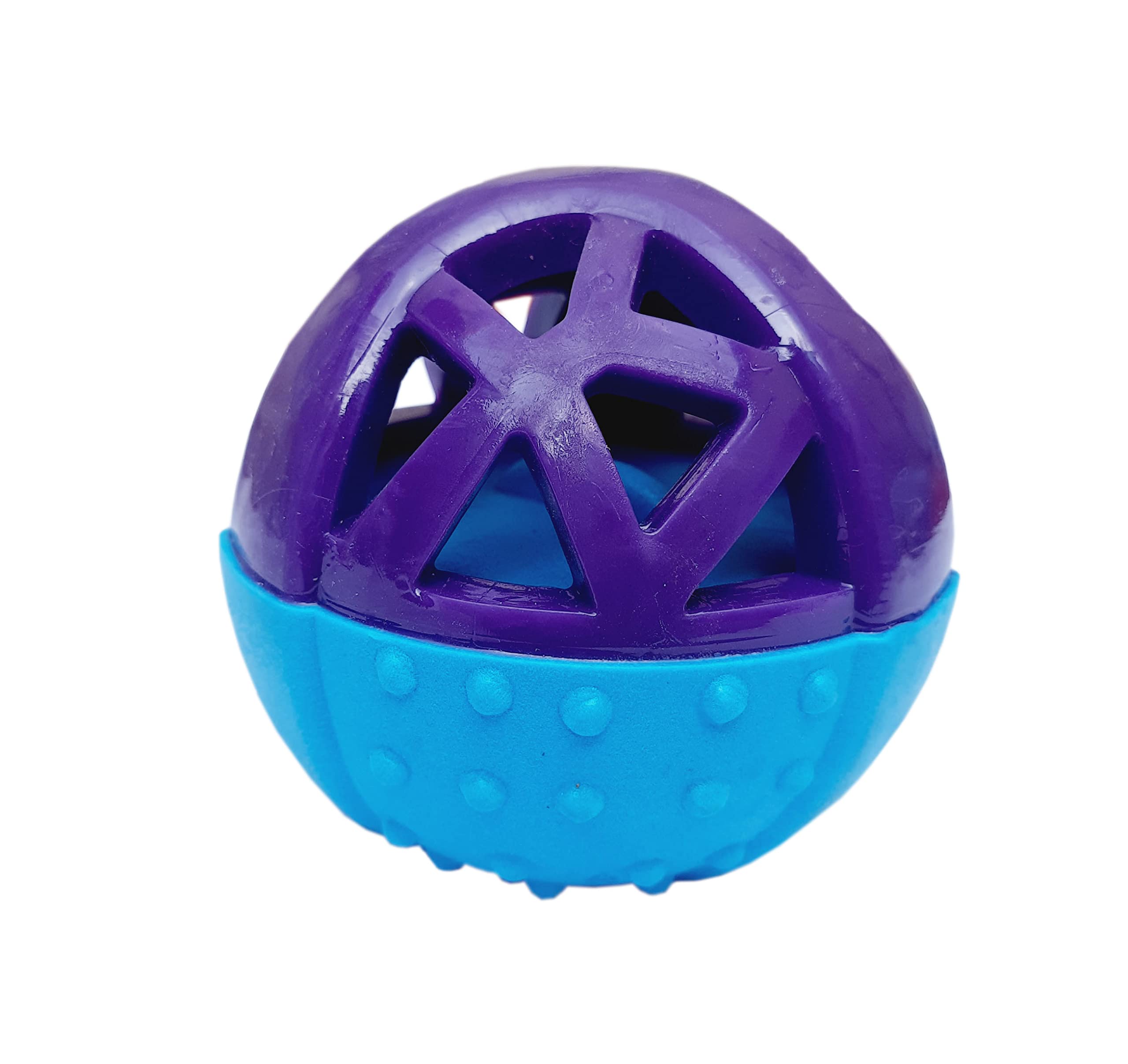 Kittupet Tpr Squeaky Handle Rugby Chew Toy For Dogs And Puppies (Bomb With Strap)