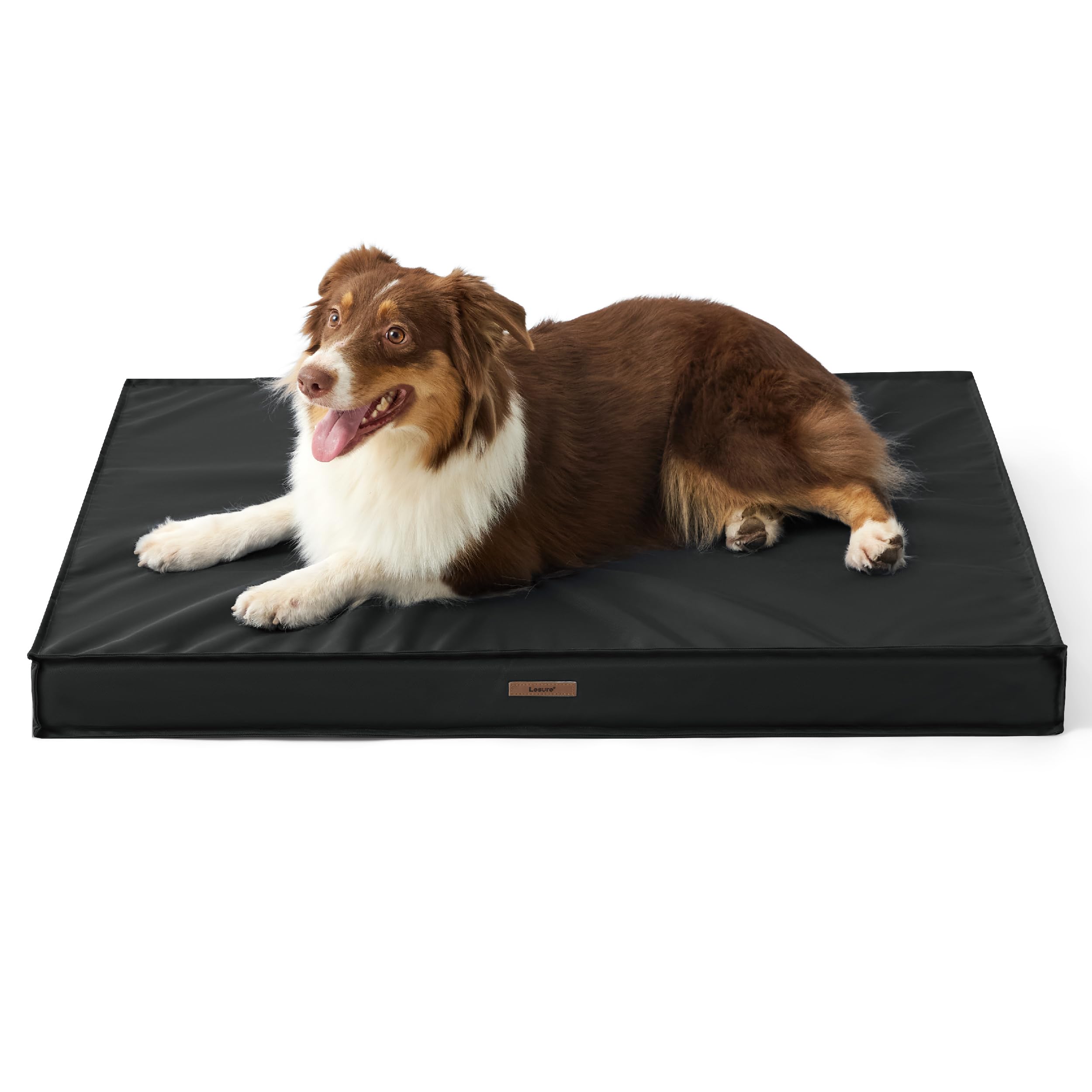 Lesure Outdoor Waterproof Dog Bed For Medium Sized Dogs, Orthopedic Egg Crate Foam Pet Bed With Oxford Fabric Surface And Remova