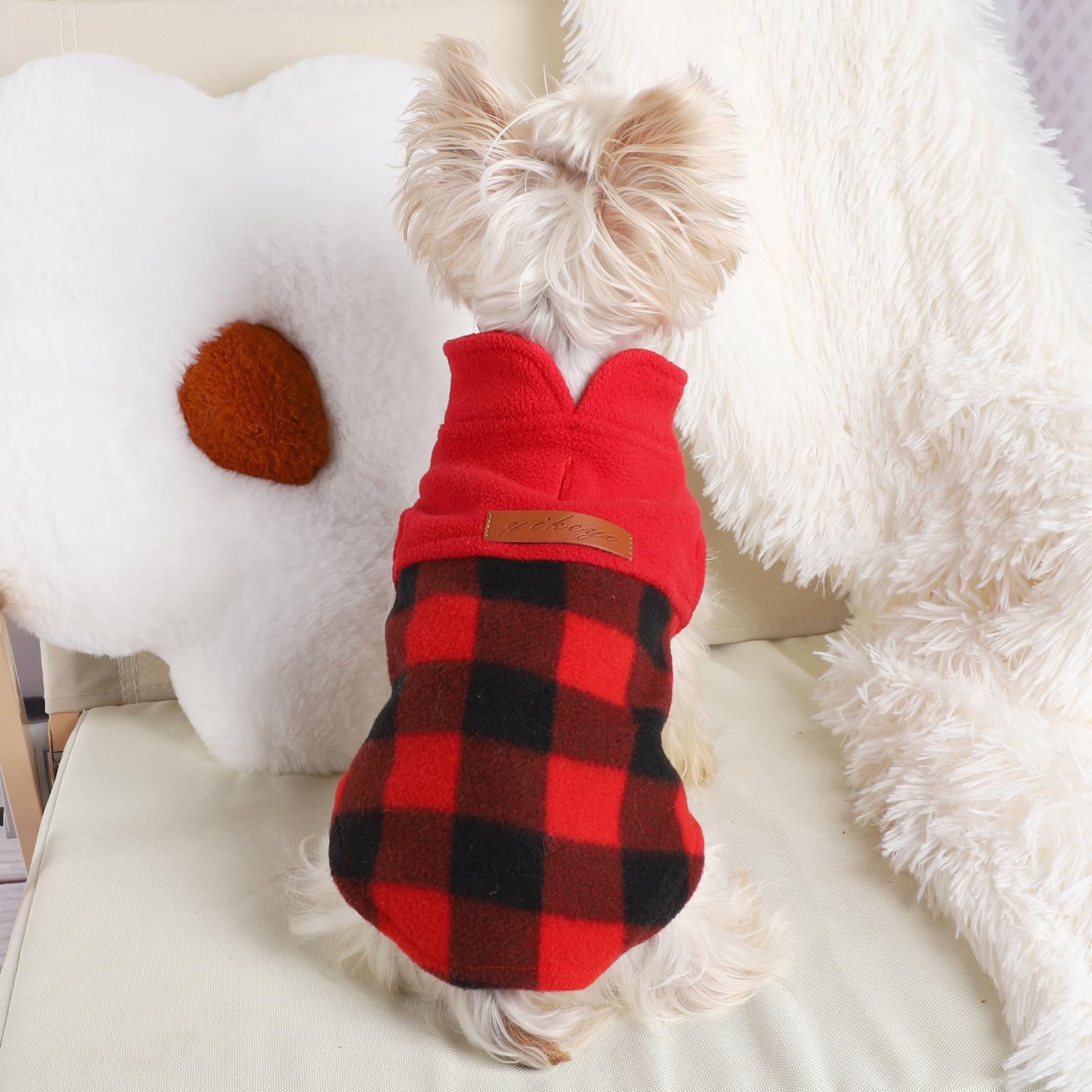 Fleece Dog Sweater Vest Dog Sweatshirt Pullover Dog Clothes For Small Dogs Boy Girl Dog Sweaters Stretchy Warm Chihuahua Teacup