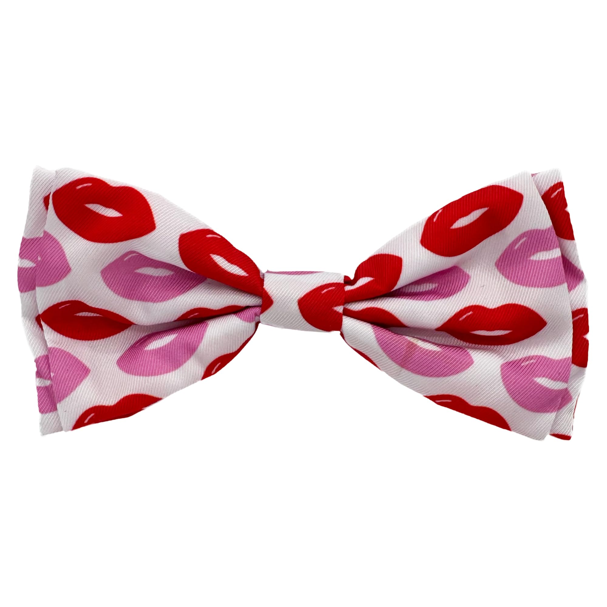 Huxley & Kent Bow Tie For Pets - Kiss Kiss (Small) - Valentine'S Day Bow Tie Collar Attachment - Fun Bow Ties For Dogs & Cats - 