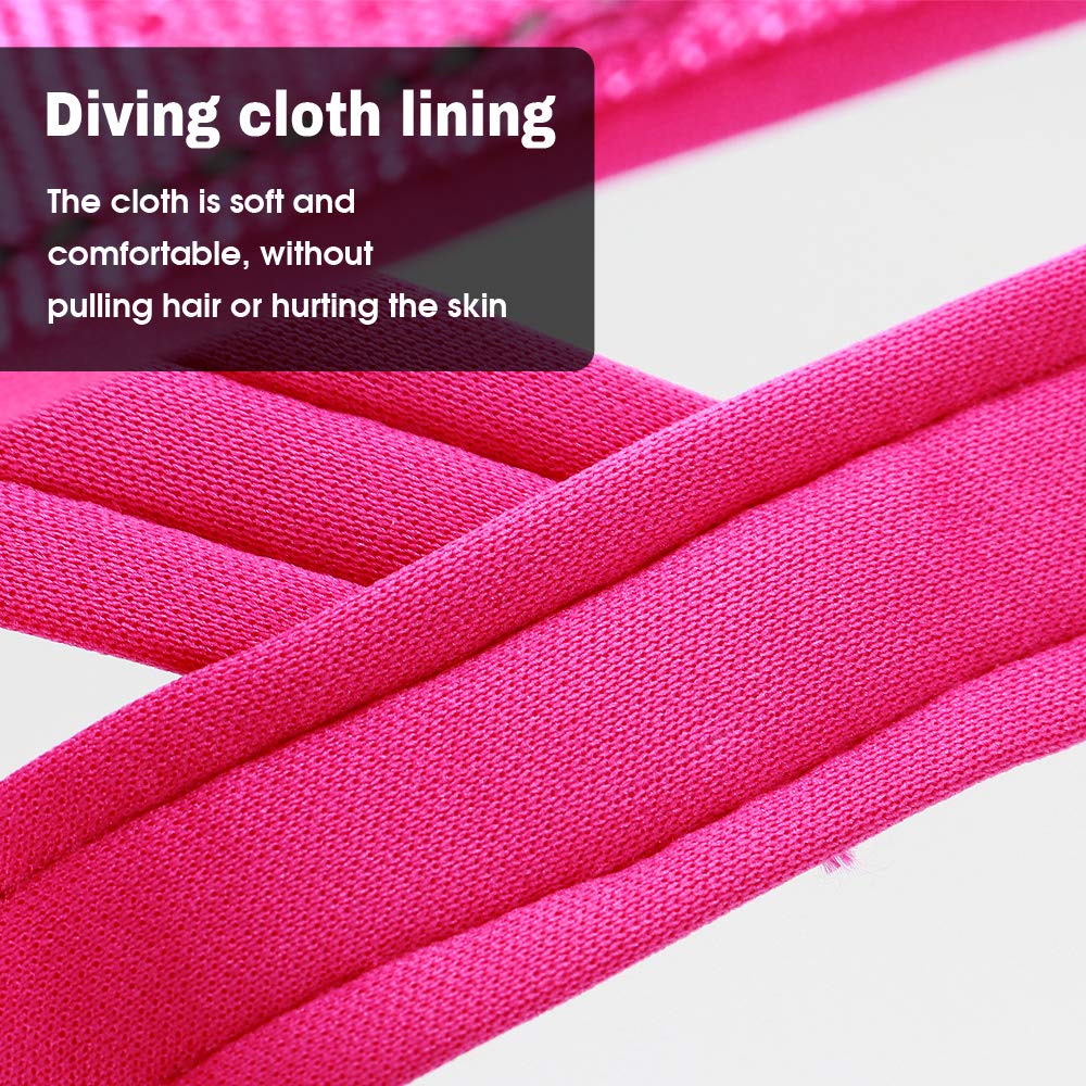 Beirui No Pull Escape Proof Dog Harness For Small Medium Large Dogs - Soft Padded Reflective Puppy Dog Walking Harnesses (Hot Pink, S)