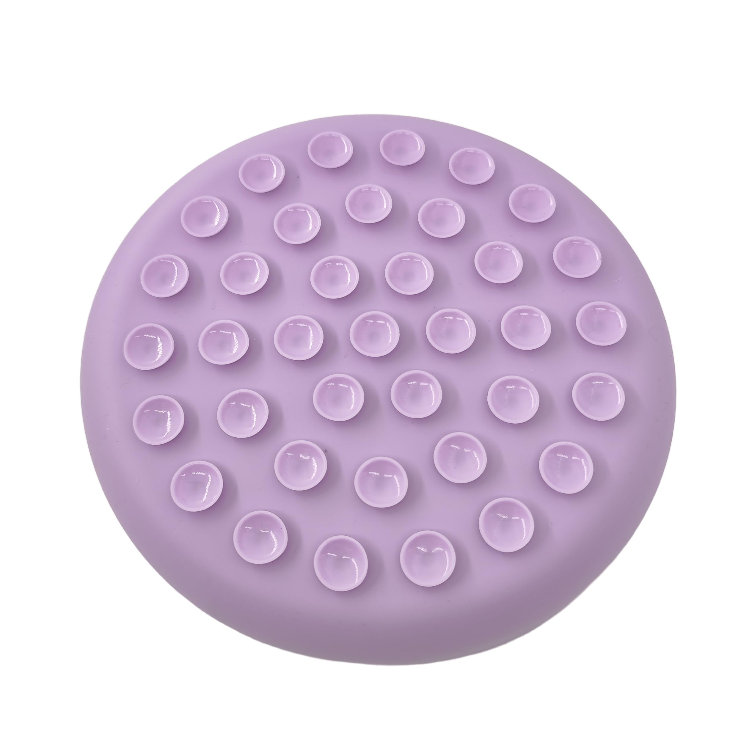 Slow Feeder Dog Bowl, 7.8 x 7.8 inches, Silicone Pet Puzzle Bowl with Suction Base, Foldable (Purple)