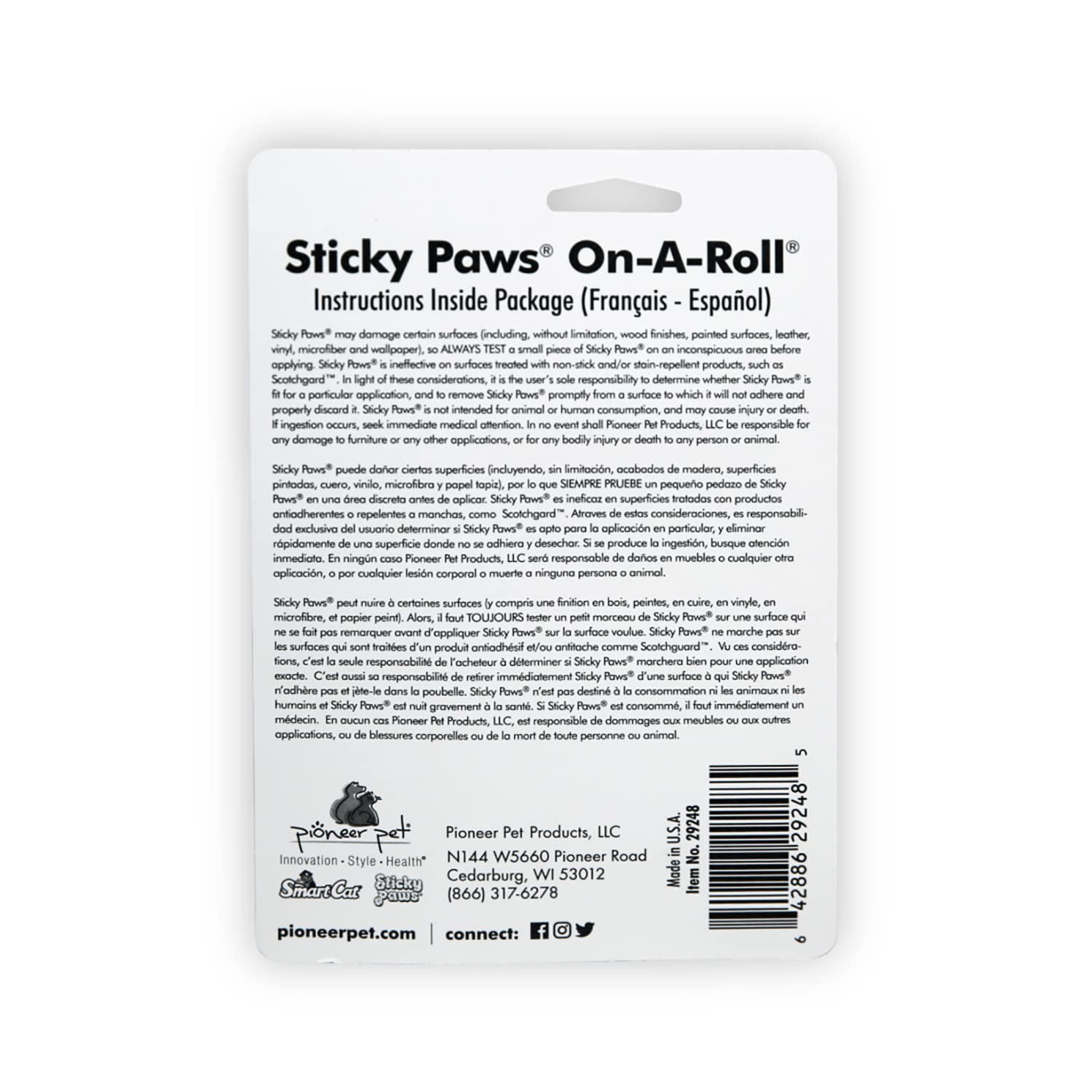 Sticky Paws Pioneer Pet Roll (32.8 Feet)
