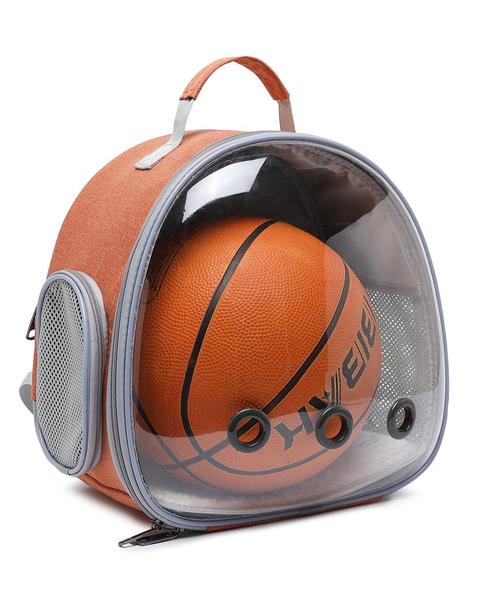 Hcupet Small Animal Carrier Backpack Space Capsule Bubble Window Carrier Backpack For Lizard Guinea Pig (Orange)