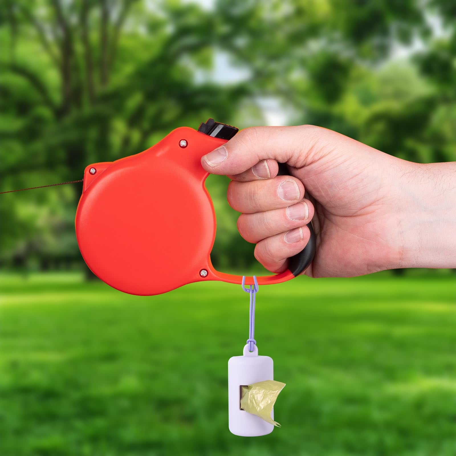 3Pack Dog Poop Bag Holder For Leash,One Piece Molded Soft Plastic Pet Waste Bag Dispenser With Elastic Loop Protable Doggie Poop