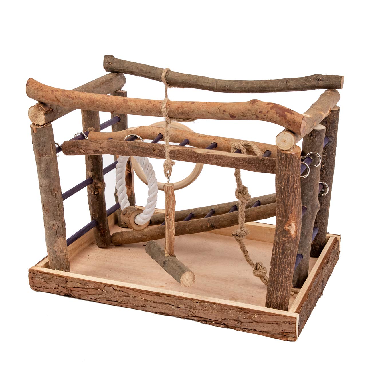 Niteangel Bird Activity Center - Natural Living Playground for Birds, Engaging & Fun Bird Toy, Perfect for Cage or Aviary