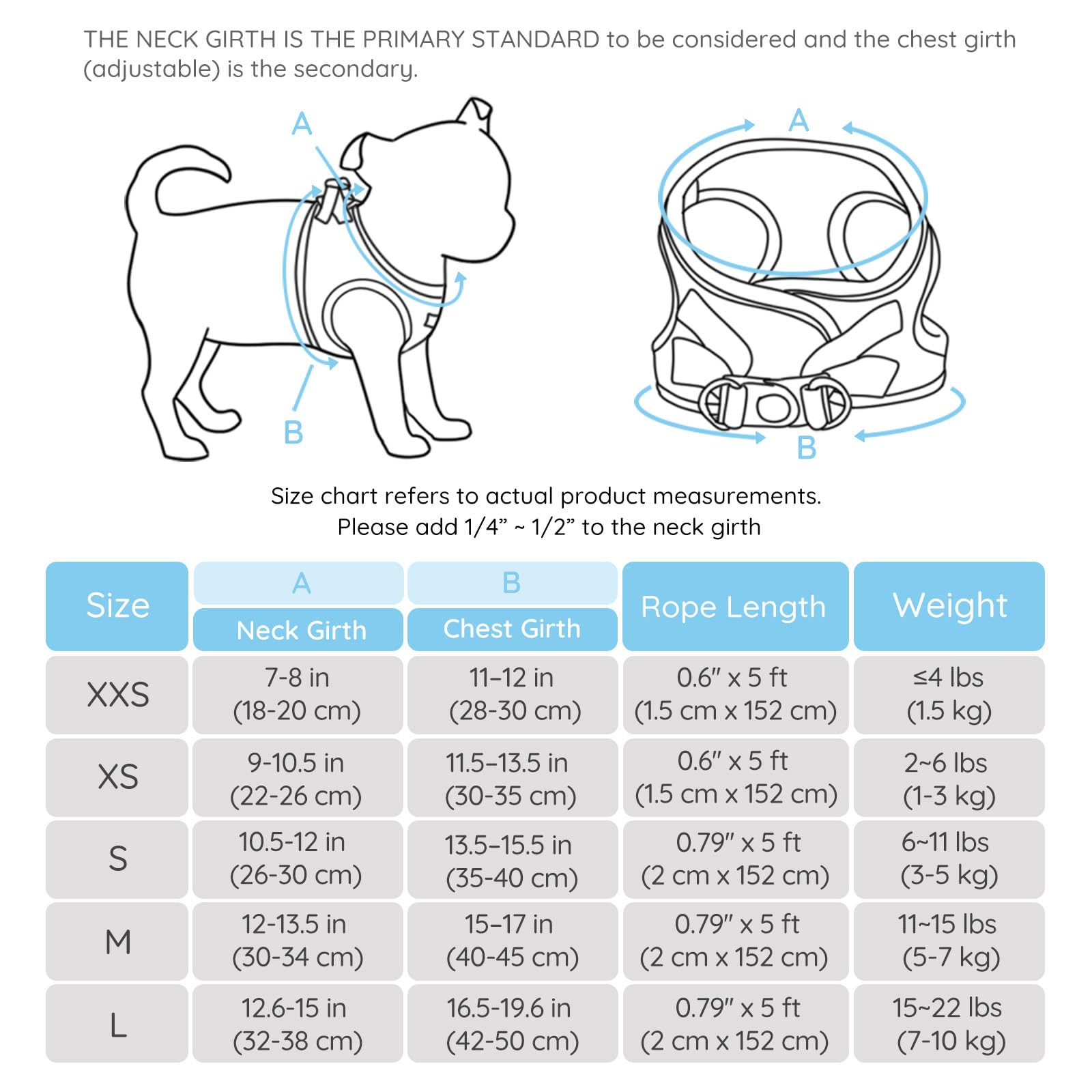 Bella & Pal Puppy Harness With Leash Set, Dog Harness For Small Dogs No Pull, Dog Leash For Small Dogs, Step In Harness For Extra Small Dogs, Blue Harness, L