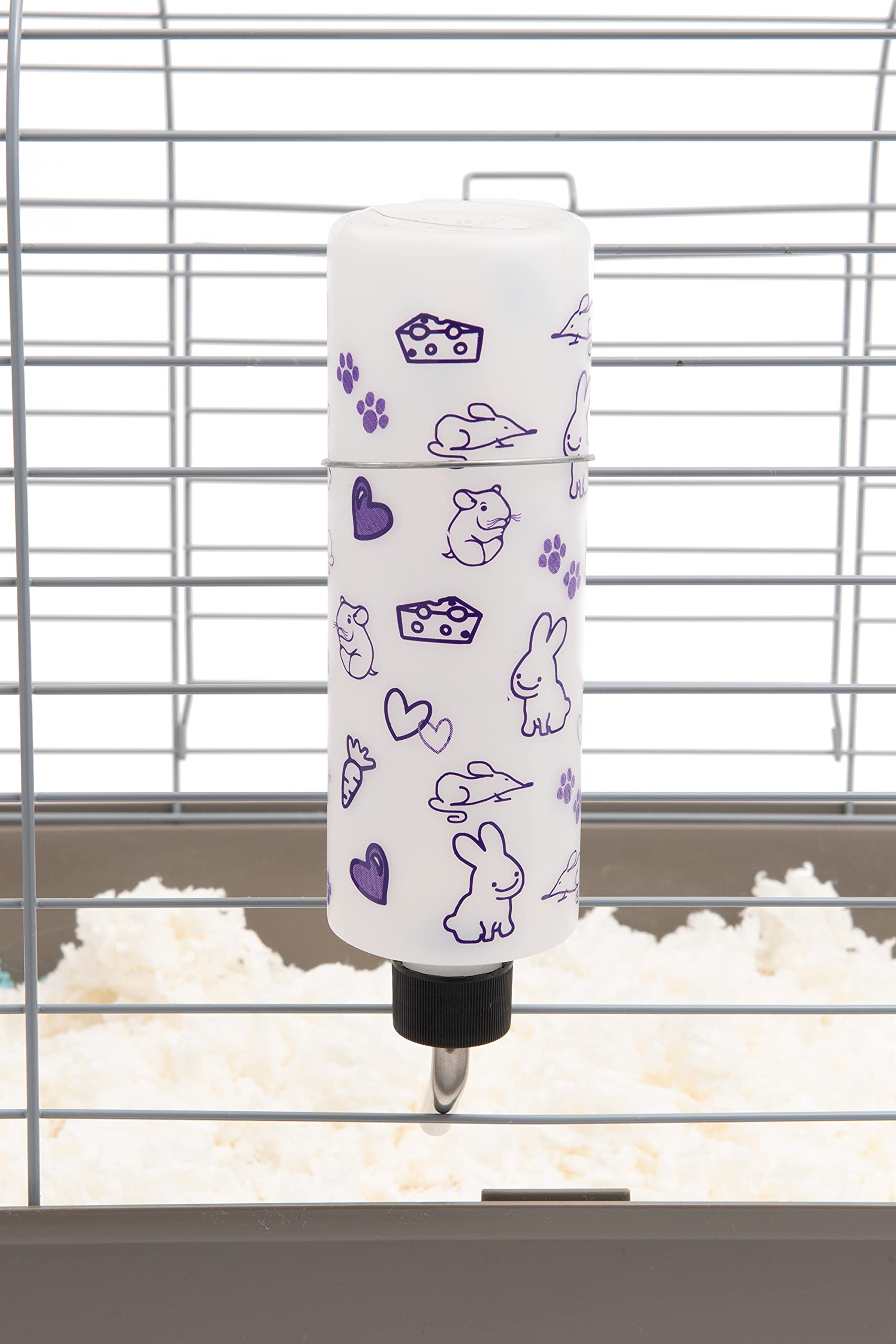 Lixit Original Super Seal Water Bottle For Rabbits, Cats, Ferrets, Hamsters, Guinea Pigs, Gerbils And Other Small Animals. (16 Ounce (Pack Of 1), Frosted)