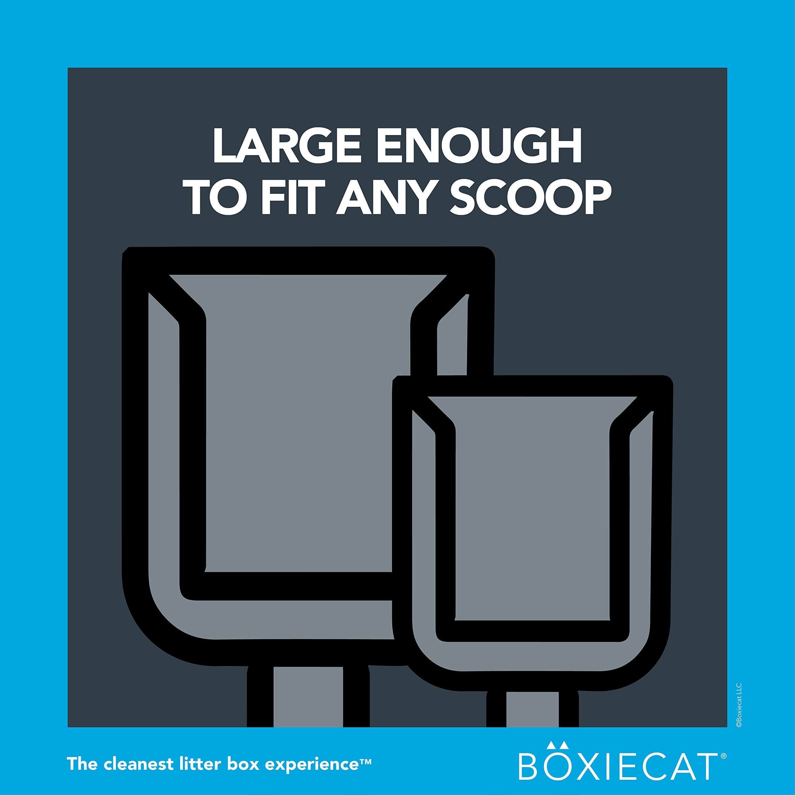 Boxiecat Scoop & Tie Cat Litter Waste Bags -Unscented- Leakproof - Large To Fit Any Scoop - Convenient Handles Tie & Seal In Odo