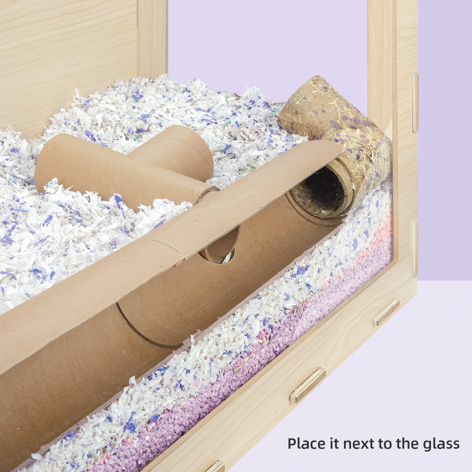 Niteangel Creative & Composable Hamster Tunnel - Diy & Build Unique Tube Burrow As Hideout For Small Sized Animals Like Hamsters Mouse Gerbils Mice (Half Tunnel Set)