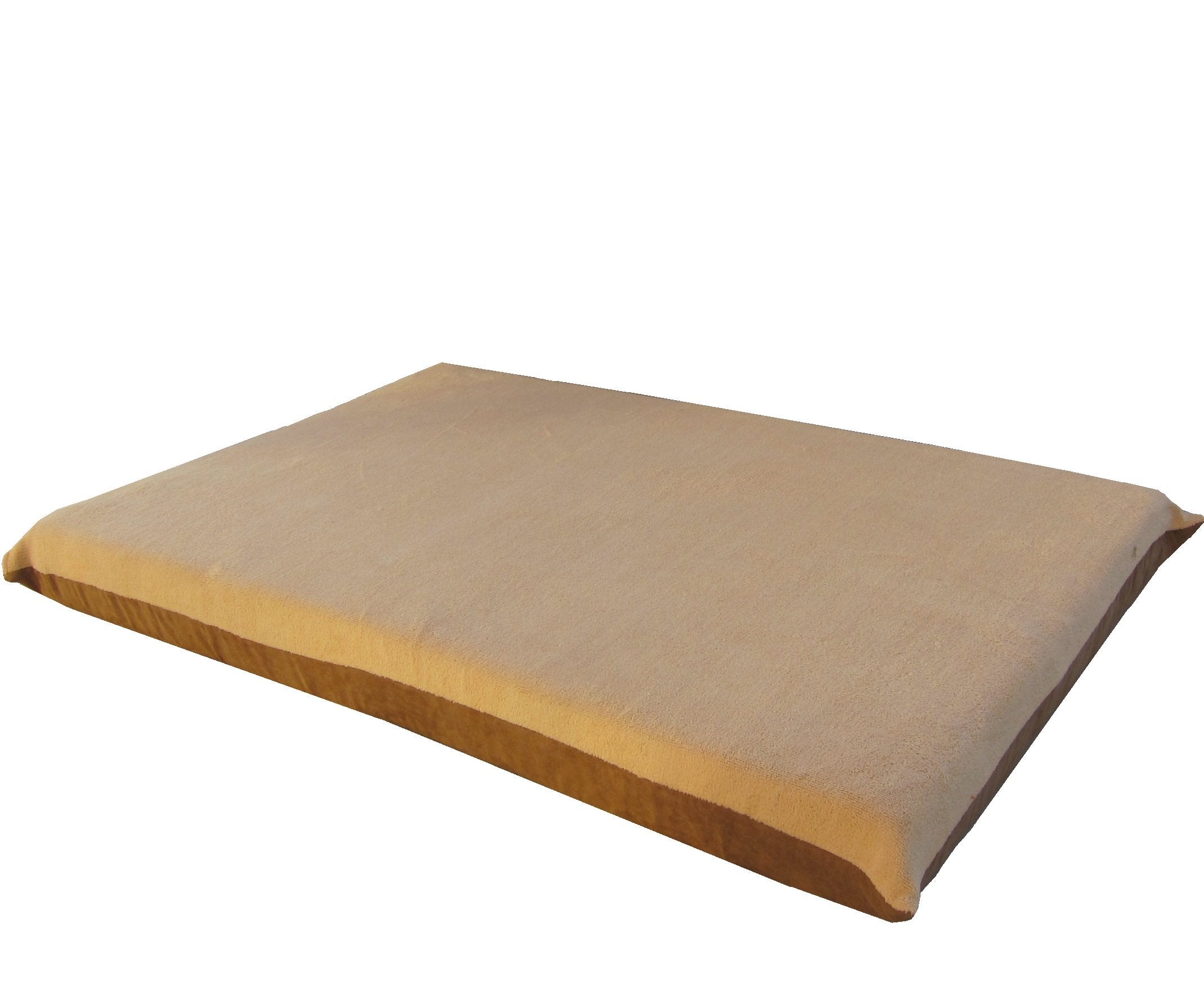Ehomegoods 54X47 X4 Beige Color Jumbo Orthopedic Memory Foam Pet Bed Mattress Pad For Large Dog With 2 External Covers + Waterpr