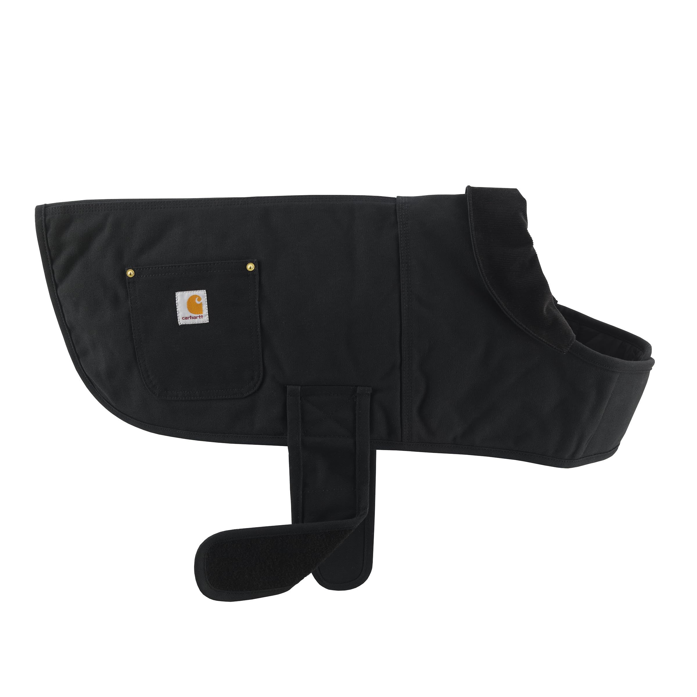 Carhartt Firm Duck Insulated Dog Chore Coat, Durable Weather Resistant Jacket for Cold and Windy Conditions, PFAS Free (Black), 