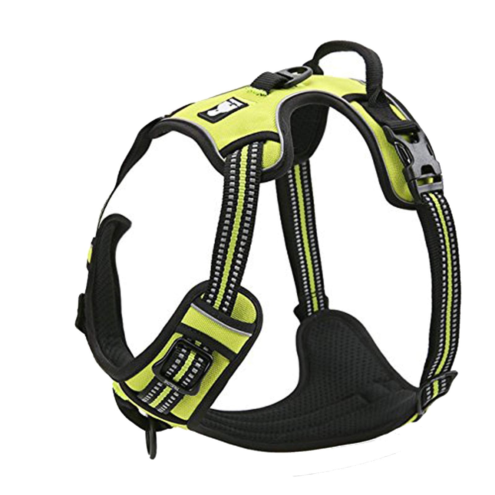 True Love Adjustable No-Pull Dog Harness Reflective Pup Vest Harnesses Comfortable Control Brilliant Colors Truelove Tlh5651(Neon Yellow,Xs)