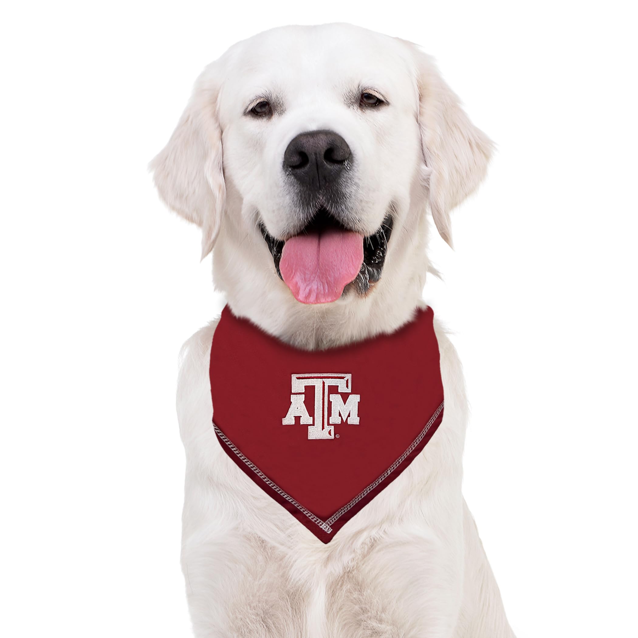 Pets First Ncaa Texas A&M Aggies Tie Bandana, Size Small/Medium. Dog Bandana Scarf Bib For Pet Cat Dog. The Ultimate Game-Day, P