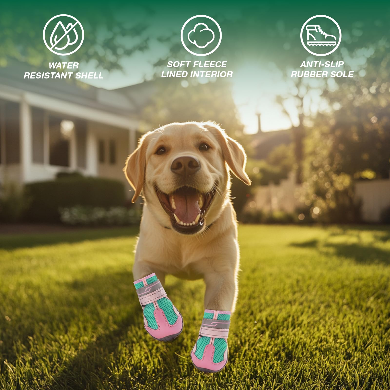 Aokown Dog Shoes For Small Dogs, Puppy Dog Boots For Winter Snow, Hot Pavement, Dog Booties & Paw Protectors Size 0