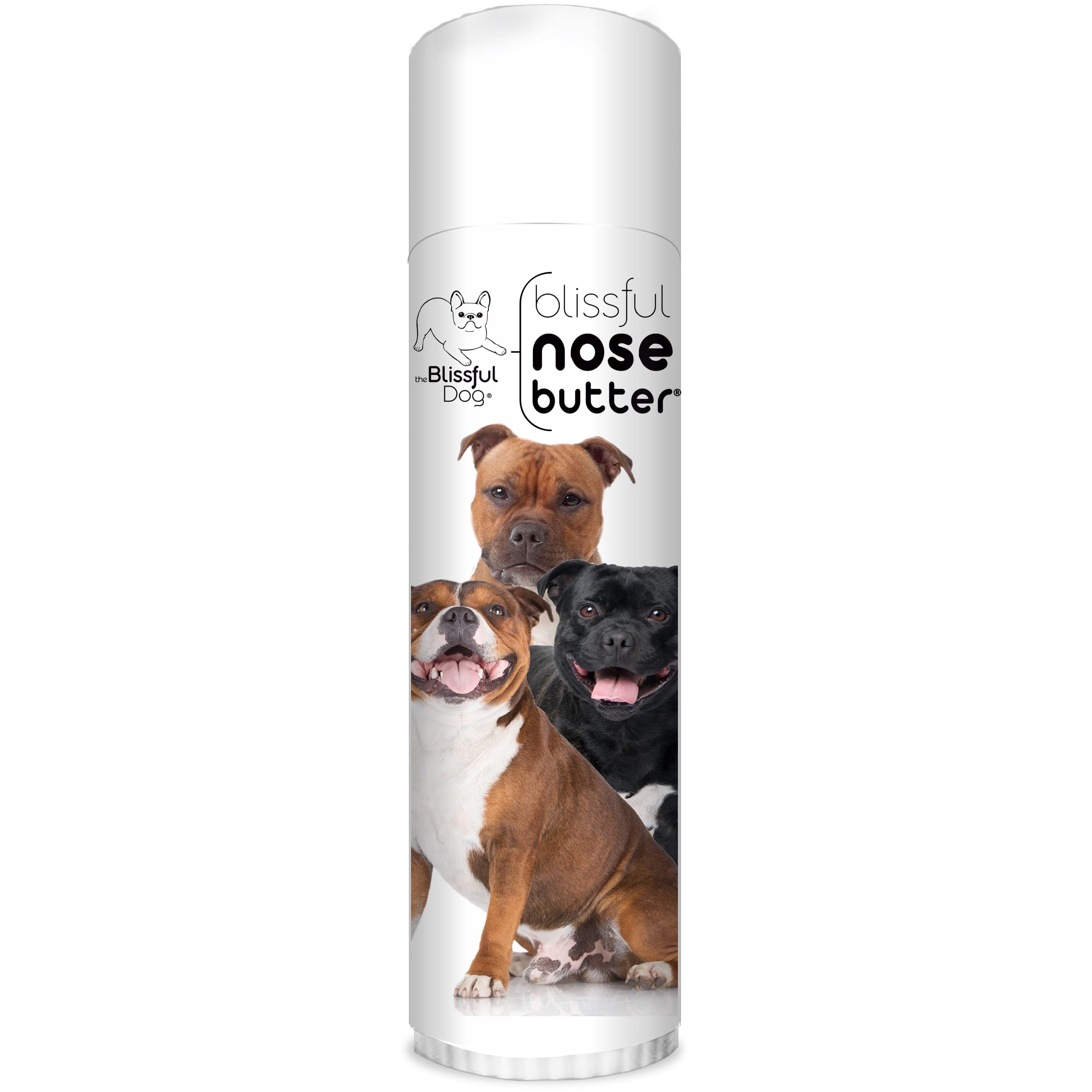 The Blissful Dog Staffordshire Pitbull Terrier Unscented Nose Butter - Dog Nose Butter, 0.50 Ounce