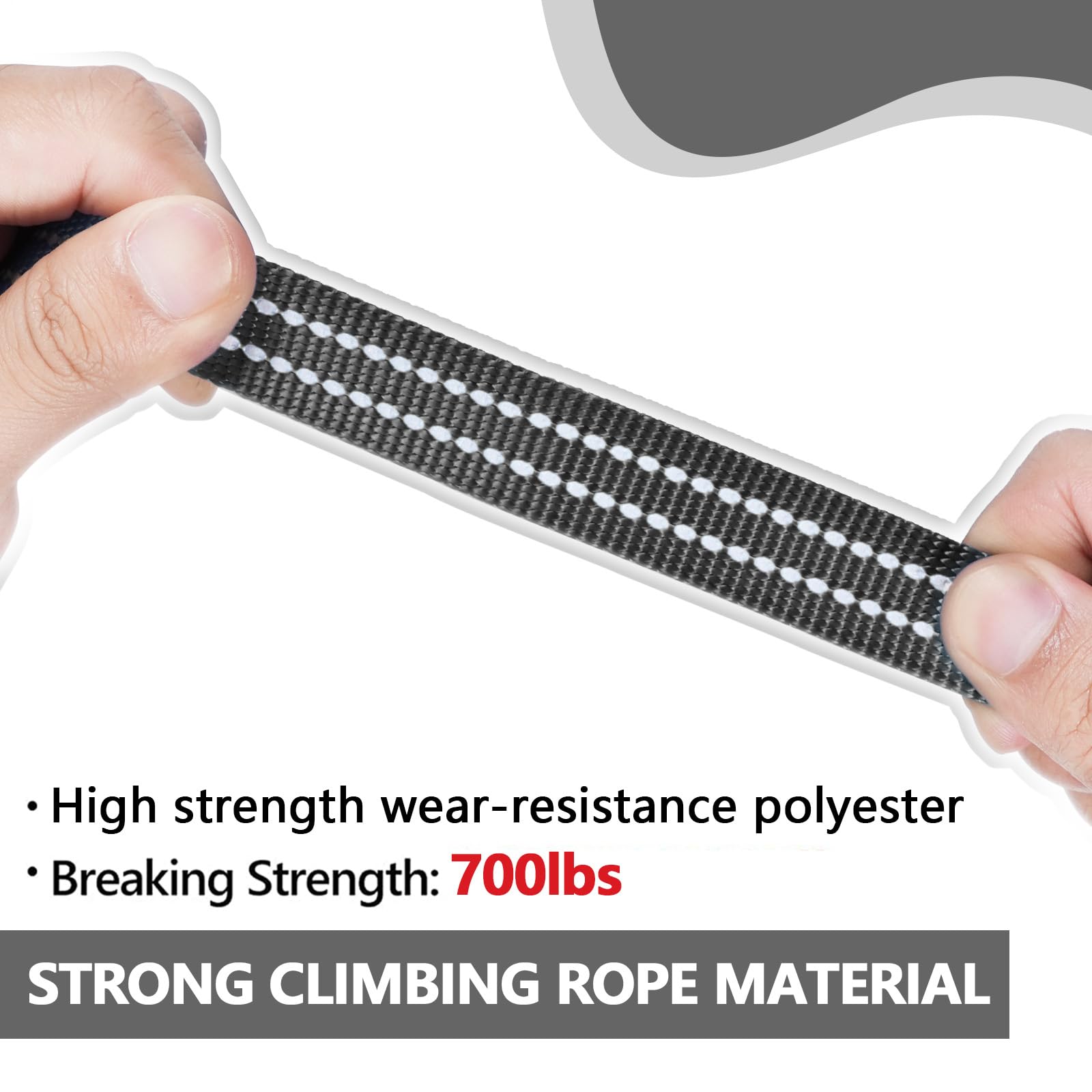 Xiaz 30 Feet Dog Training Leash, Nylon, Black, Reflective, Padded Handle, 550 Lbs Bearing, Lightweight Suitable For Small, Mediu