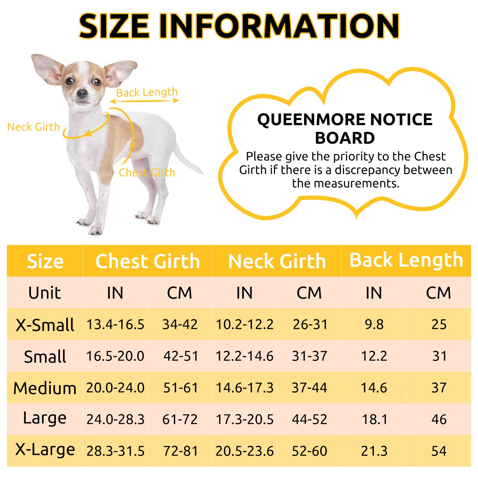 Queenmore Warm Dog Coat, Cold Weather Puffer Dog Coat, Quilting Winter Dog Jacket Ultra Thick Plush Lining With Storage Pockets (Red, X-Small)