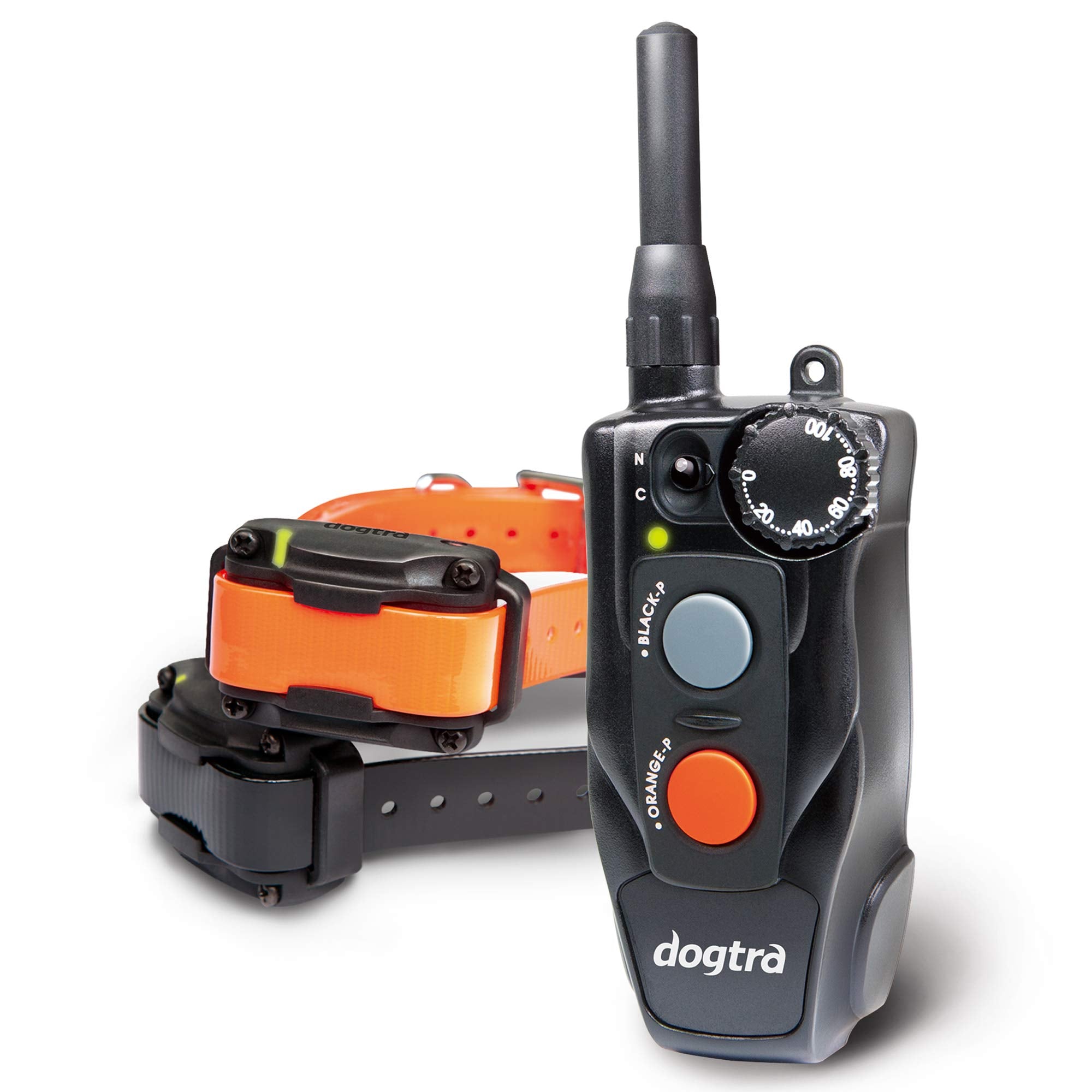 Dogtra 202C Remote Training E-Collar - 1/2 Mile Range - 2-Dogs System, Static, Vibration, Medium Output, Adjustable Levels, Wate