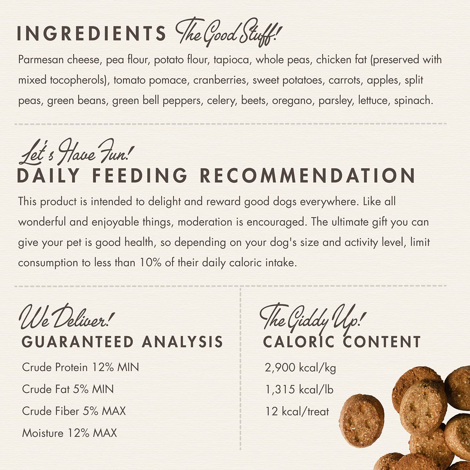 Fromm Four-Star Nutritionals Parmesan Cheese Dog Treats - Premium Oven Baked Dog Snacks - Cheese Recipe - 8 oz