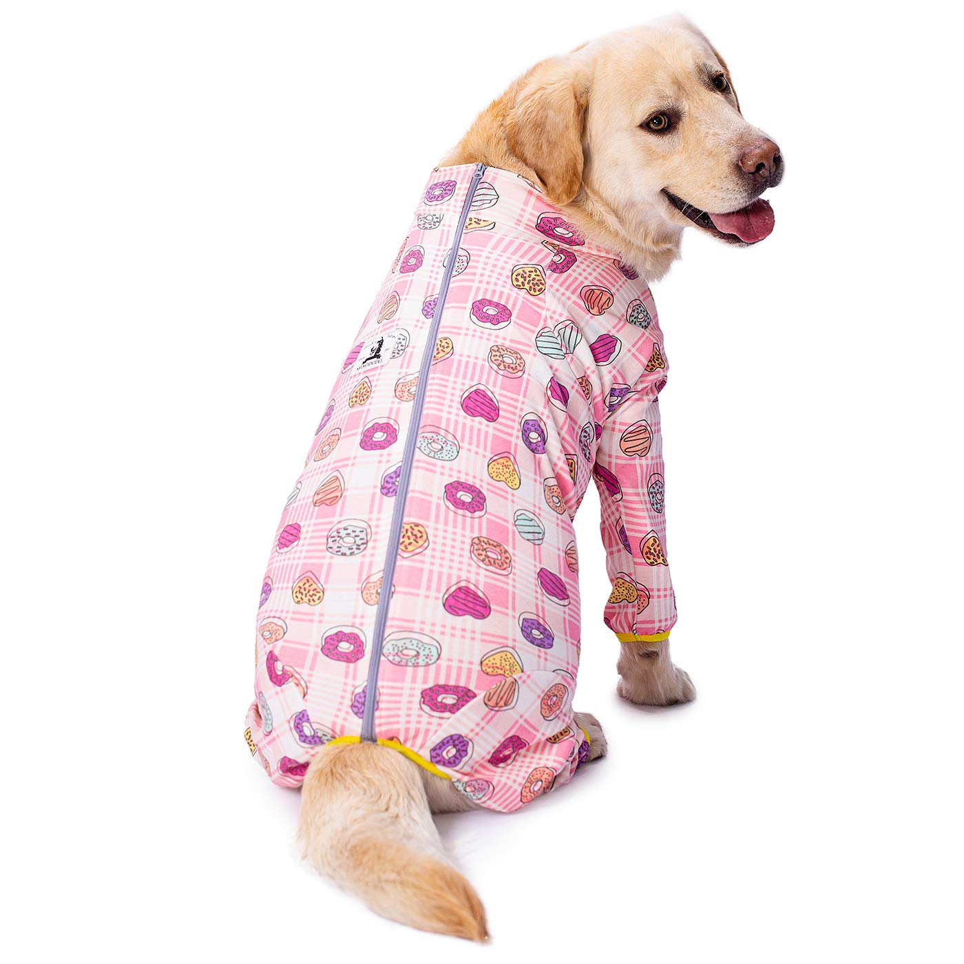 Cotton Medium Large Dog Onesie Surgery Recovery Suit For Medium Large Bodysuit Dogs Pajamas Pjs,Full Covered Dog Recovery Suit A